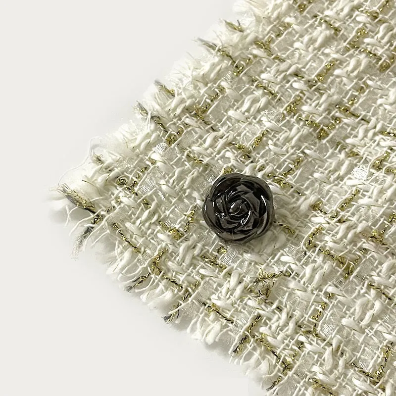 10-25mm Fashionable Metal Rose Buttons with Shanks Gold,Silver and Black