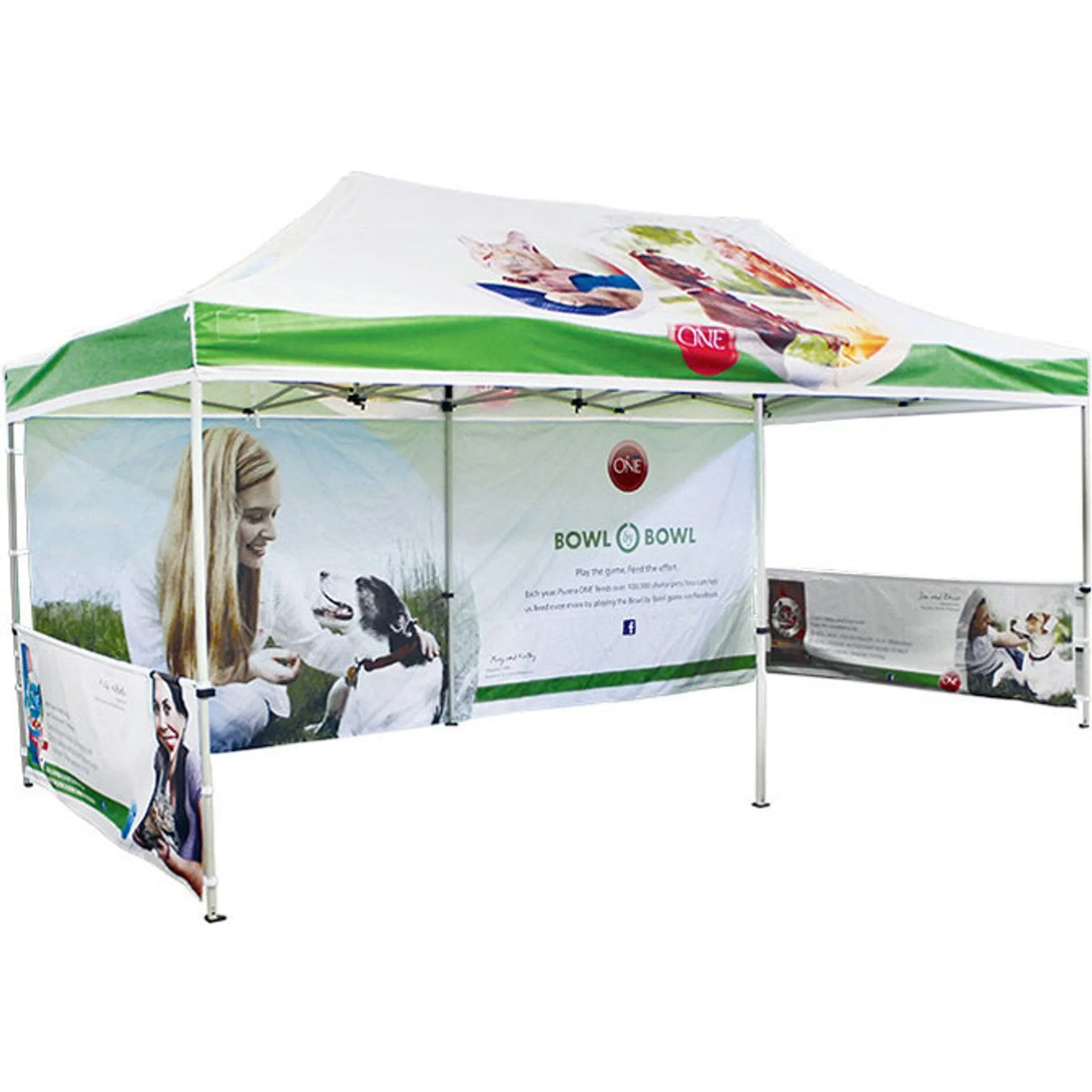 10x20 Printed Pop Up Tent Package