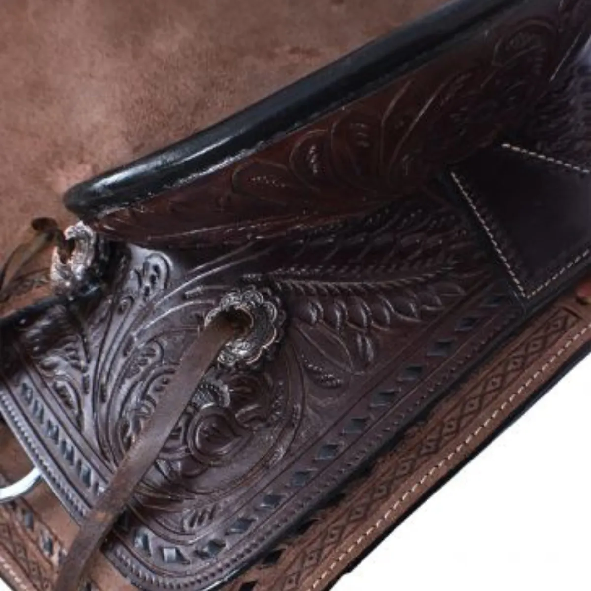 12", 13" DOUBLE T  YOUTH HARD SEAT BEAR TRAP STYLE SADDLE