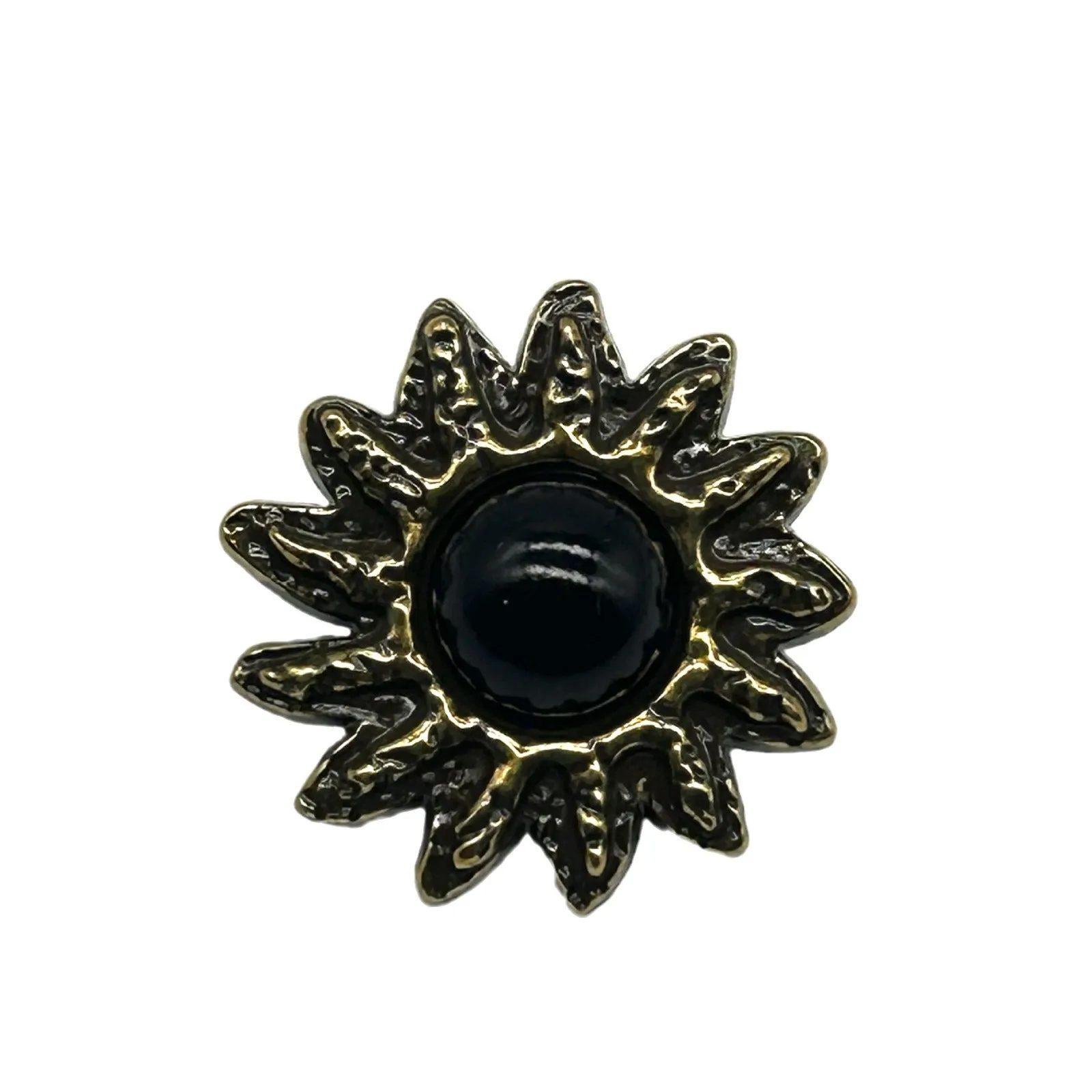 18/20/23mm Vintage Sunflower-Shaped Pearl Metal Buttons 48 Pack