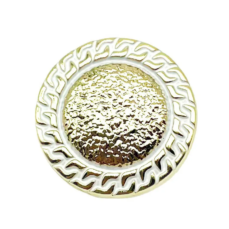 18/23MM Pink White Black Chain-Edged Rose Gold Metal Buttons 20pcs