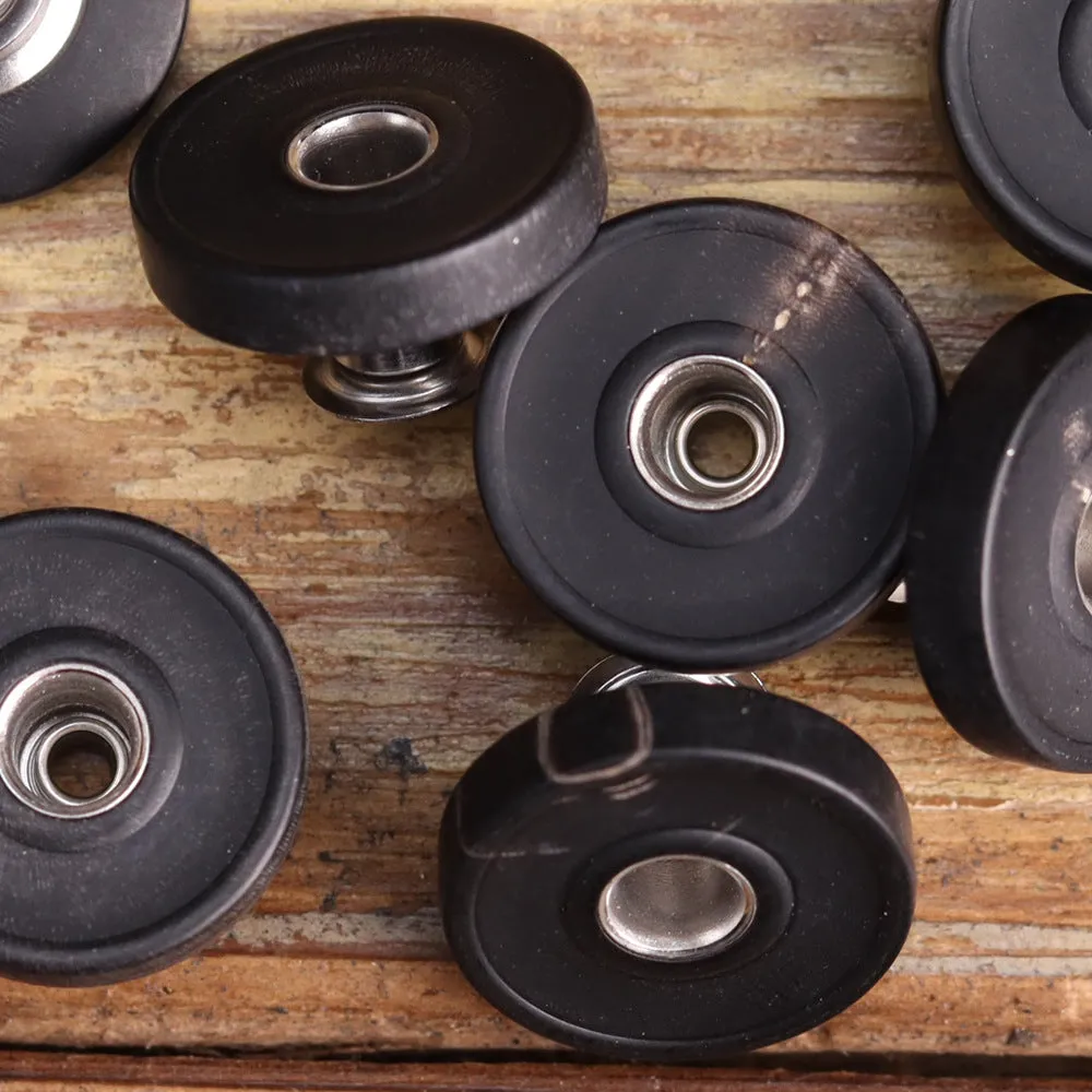 18mm Matte High-End Genuine Horn Rivet Stud Buttons 2pcs