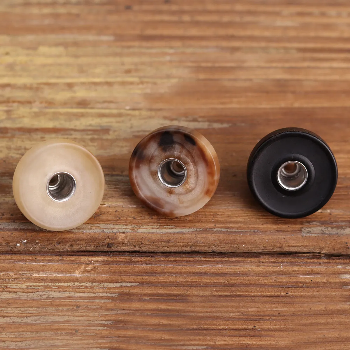 18mm Matte High-End Genuine Horn Rivet Stud Buttons 2pcs