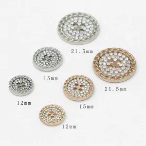 20pcs Classic Round 4-Hole Rhinestone Buttons for Sewing & Crafts
