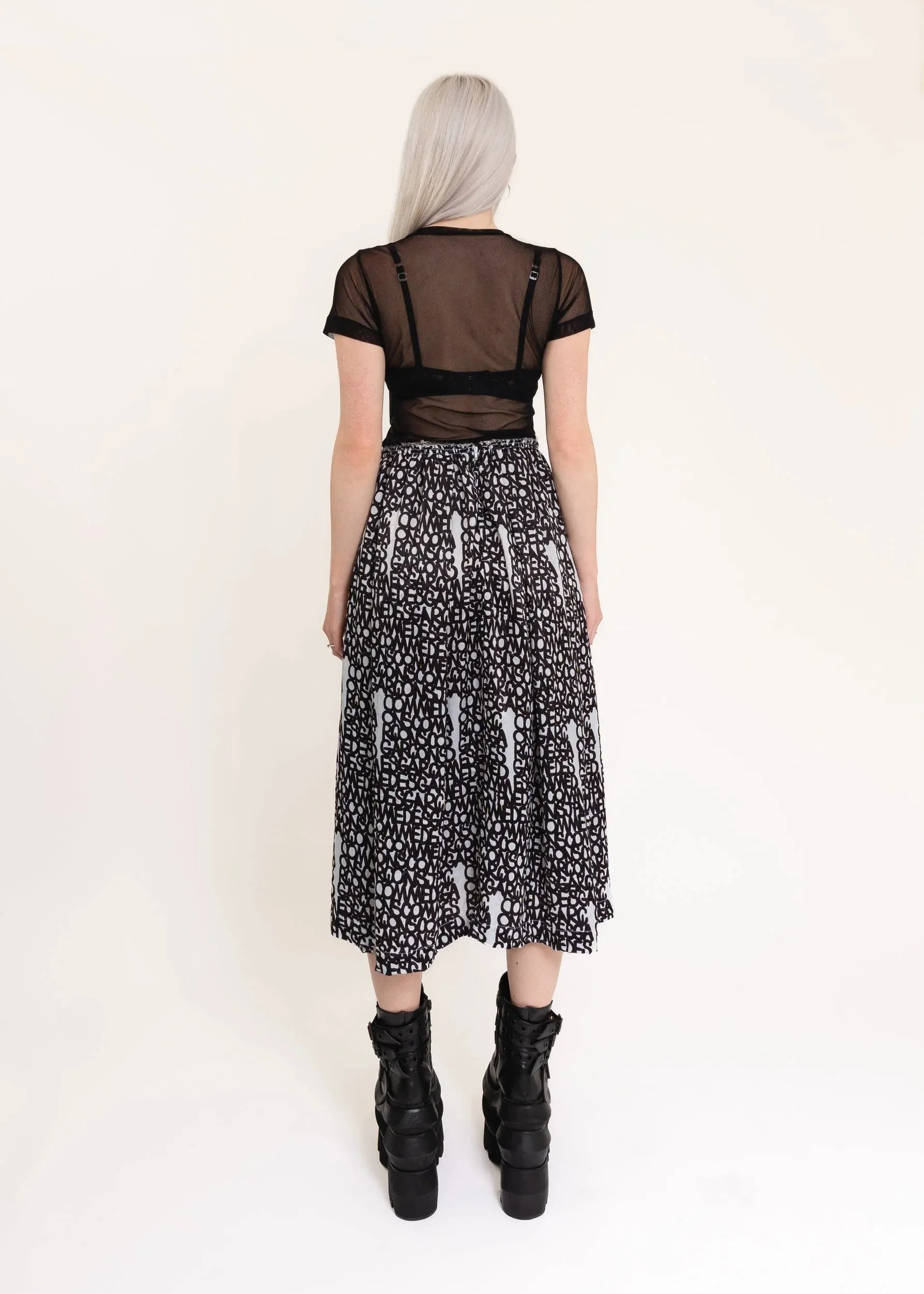 AD2018 Graffiti print skirt