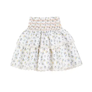 Akiko blue flower skirt by C'era Una Volta
