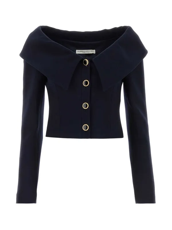 Alessandra Rich Navy Jackets