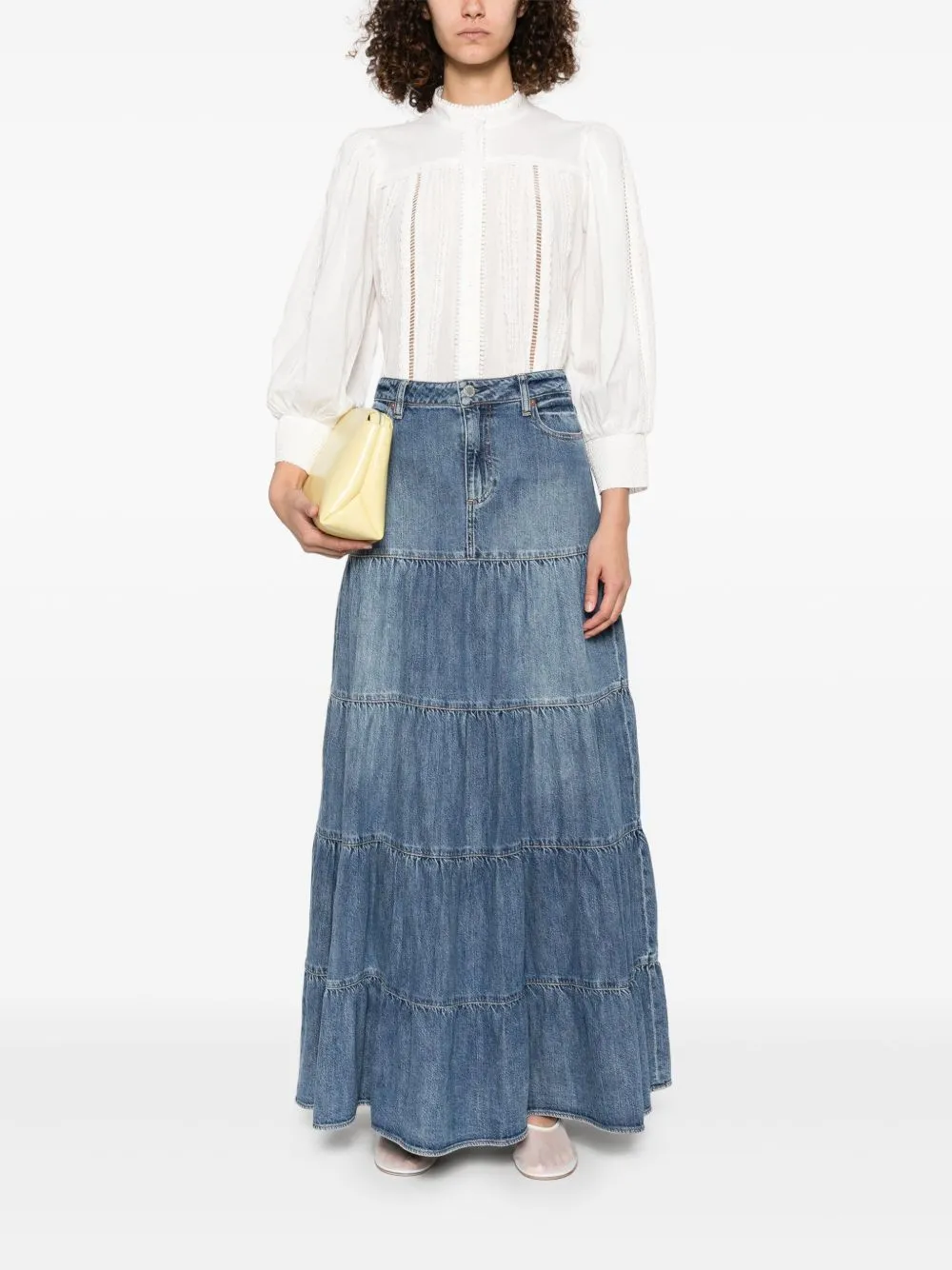 Alice   Olivia Cora Cotton Blouse