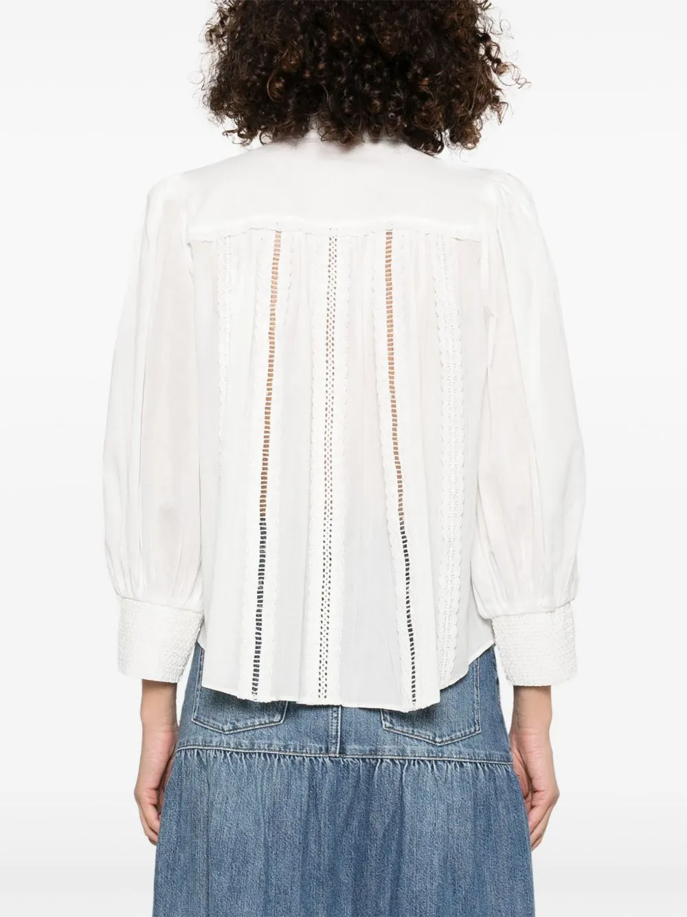 Alice   Olivia Cora Cotton Blouse