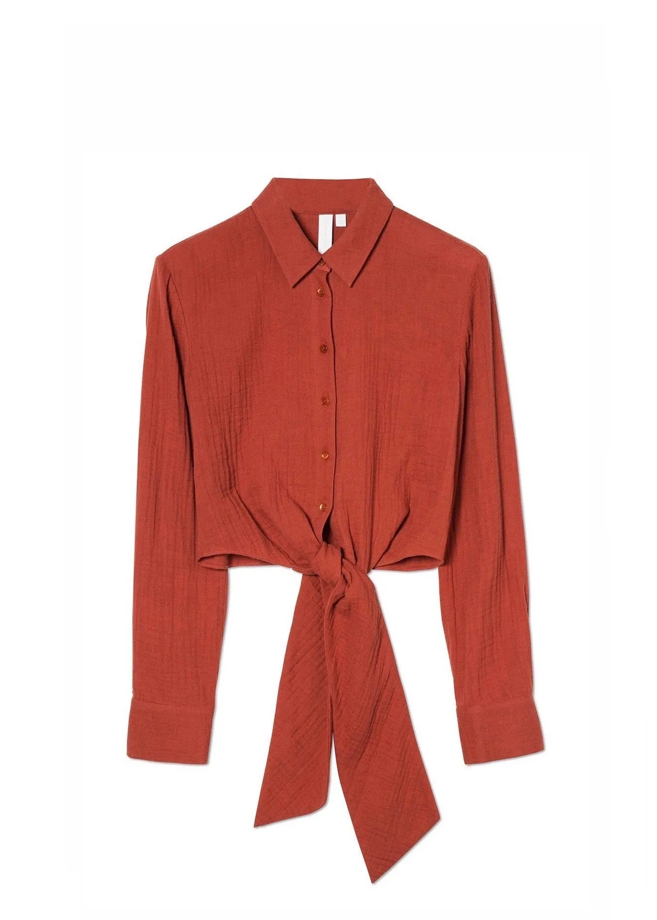 Annabella Organic Gauze Front Twist L/S Top