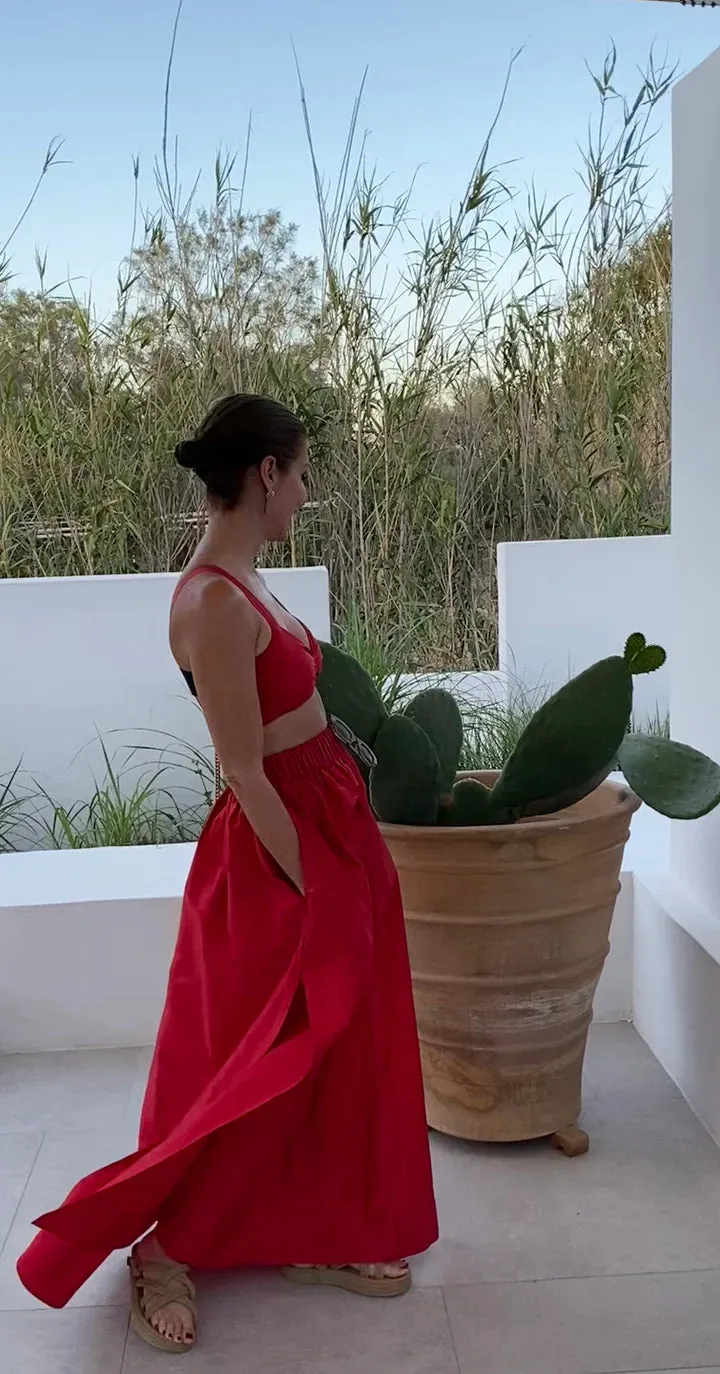 Artclub Cucciolo Skirt in Red