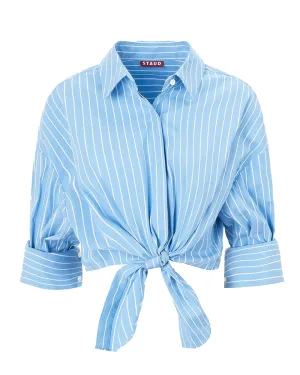 Azure Pinstripe Lisa Top