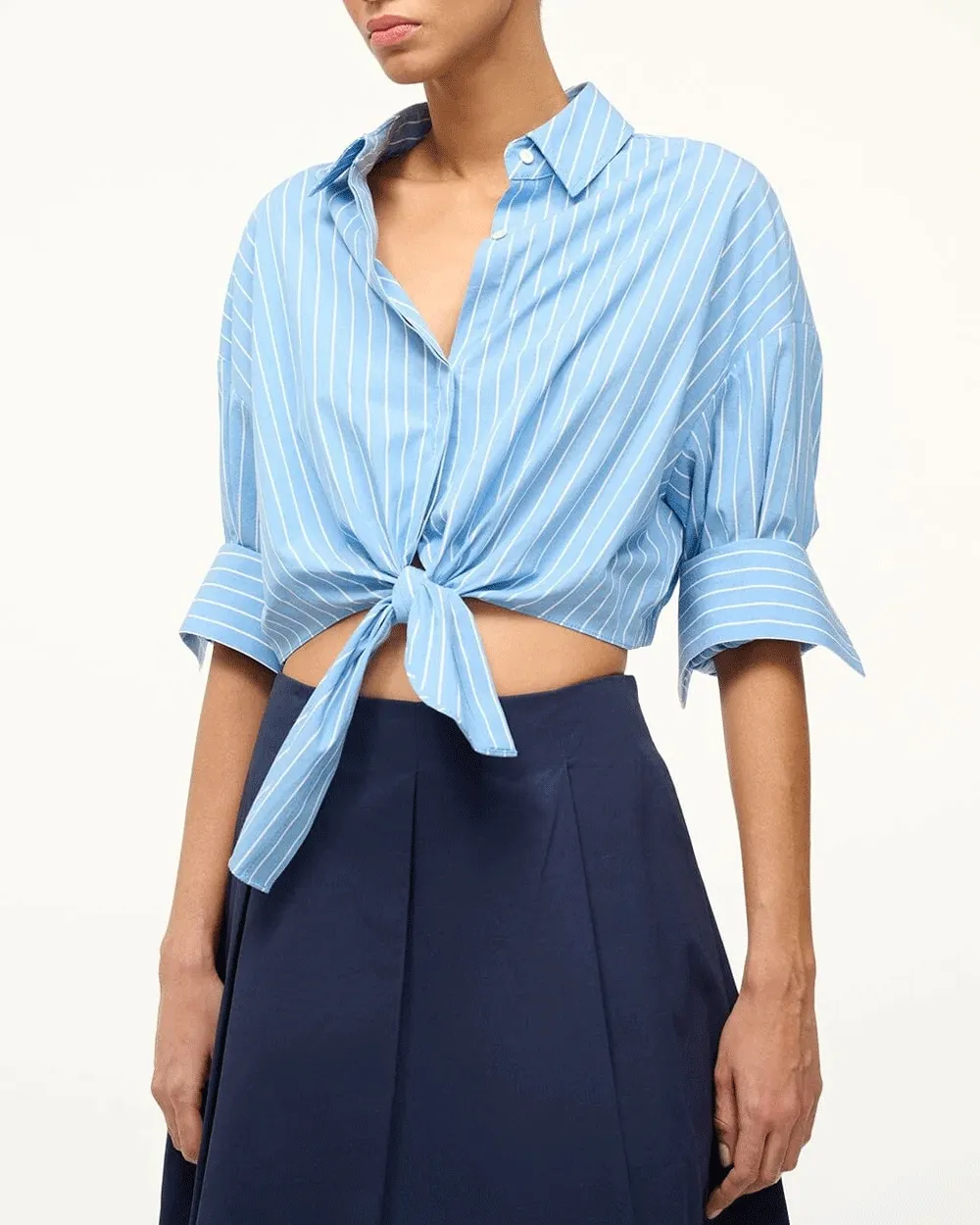 Azure Pinstripe Lisa Top