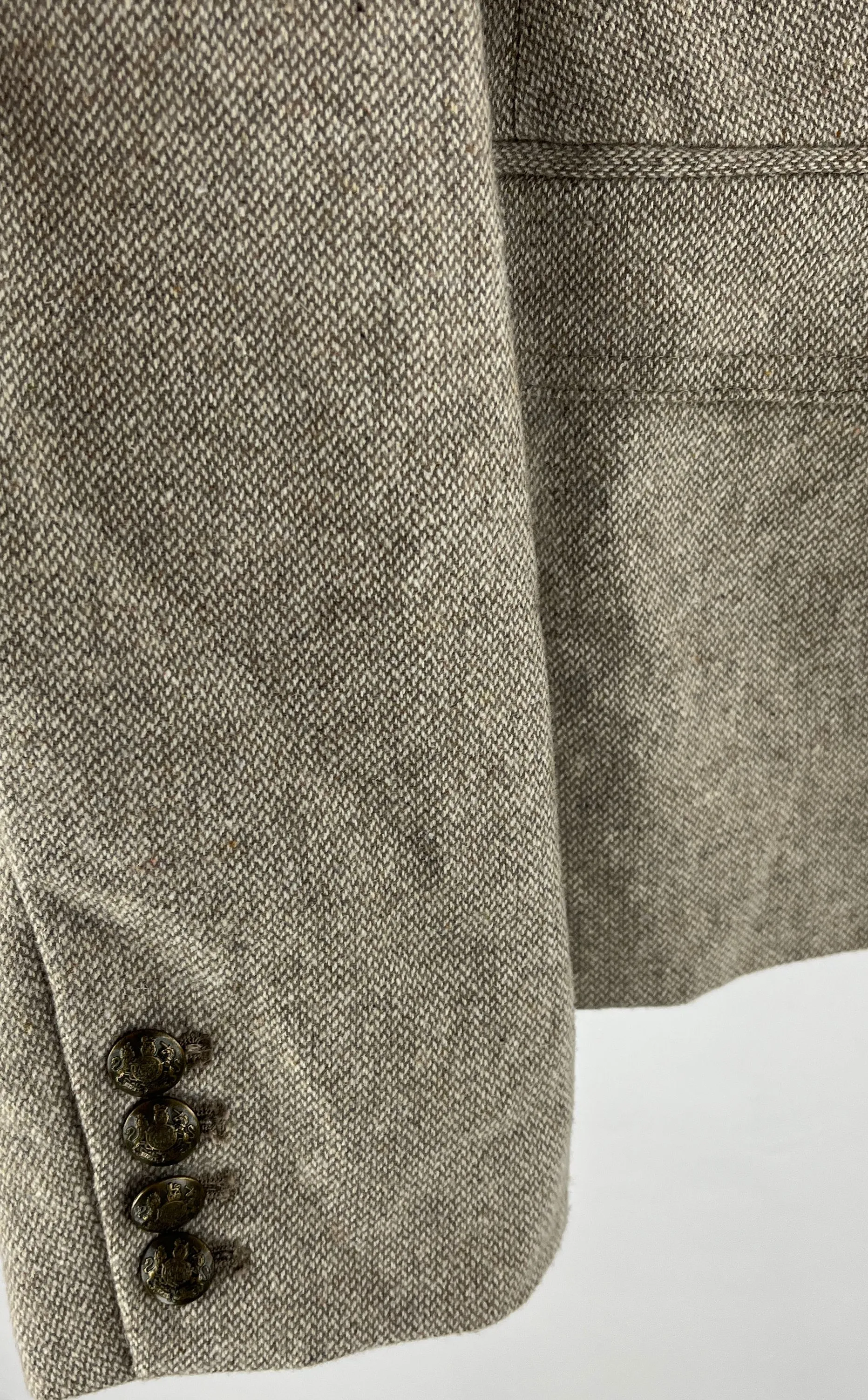 Banana Republic Wool Blend Gray Speckled 2 Button Blazer Size 12 NWT MSRP $119