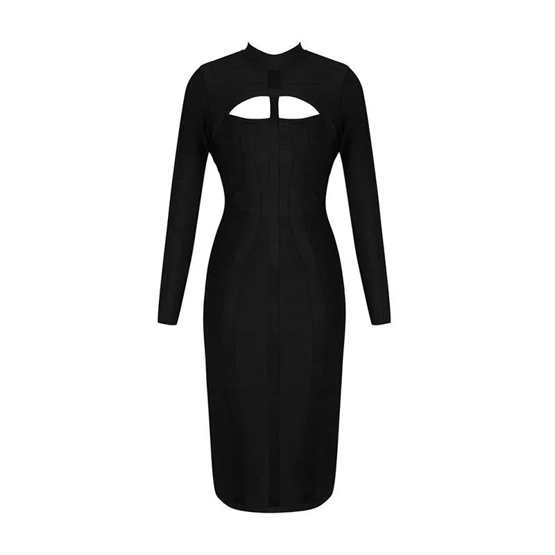 Bandage Cutout Midi Dress