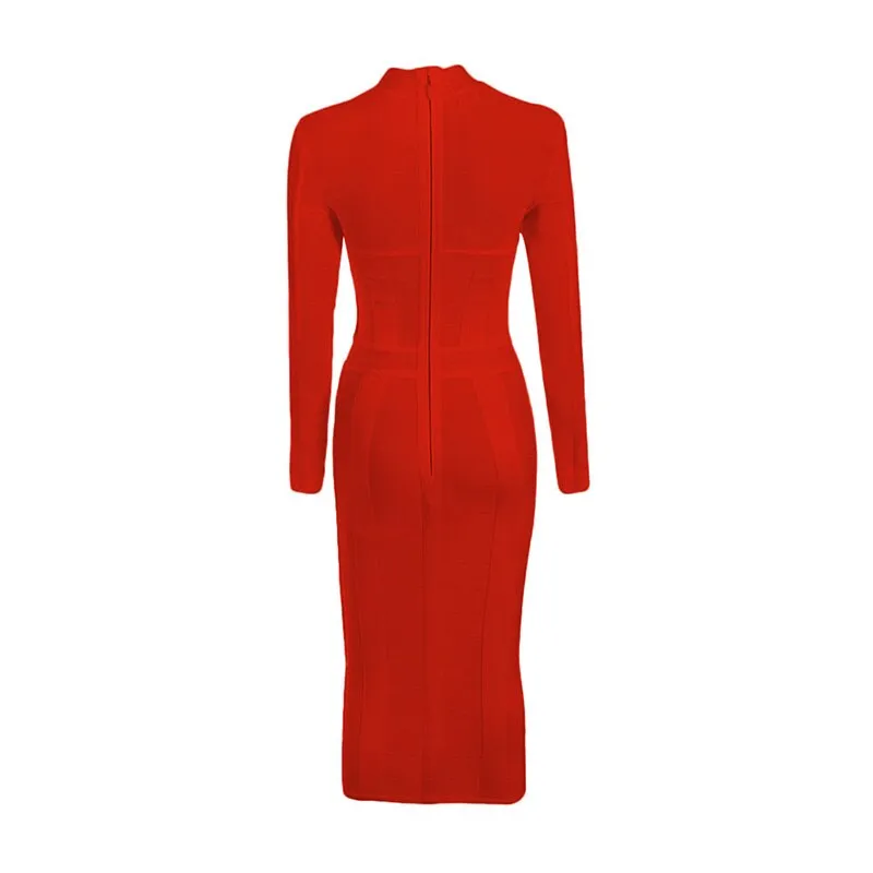 Bandage Cutout Midi Dress