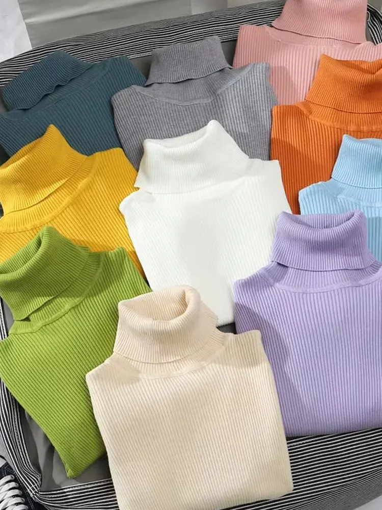 Basic Soft Top Sweaters For Women