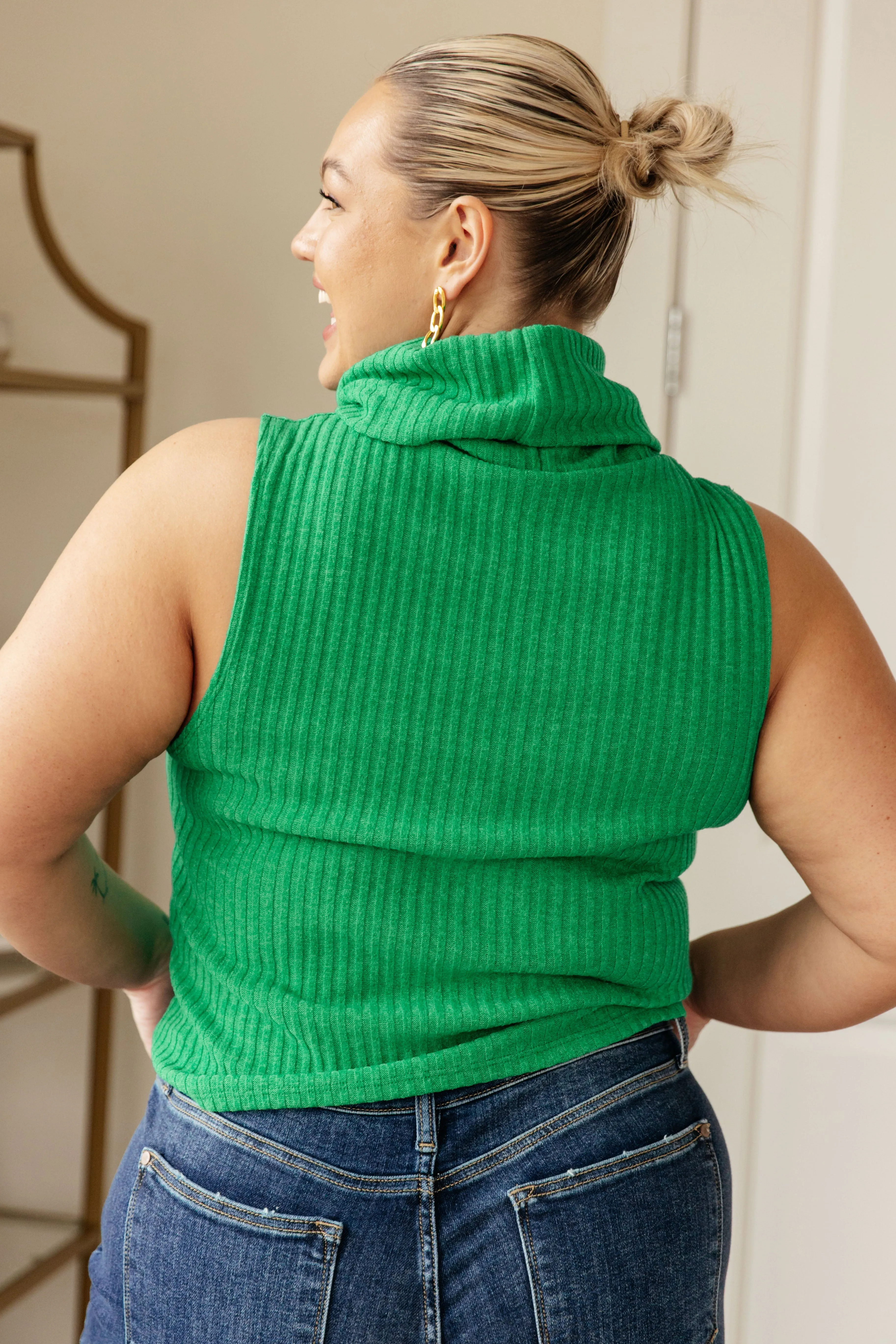 Before You Go Sleeveless Turtleneck Sweater - 3/17