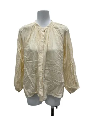Beige Gathered Shirt OSN