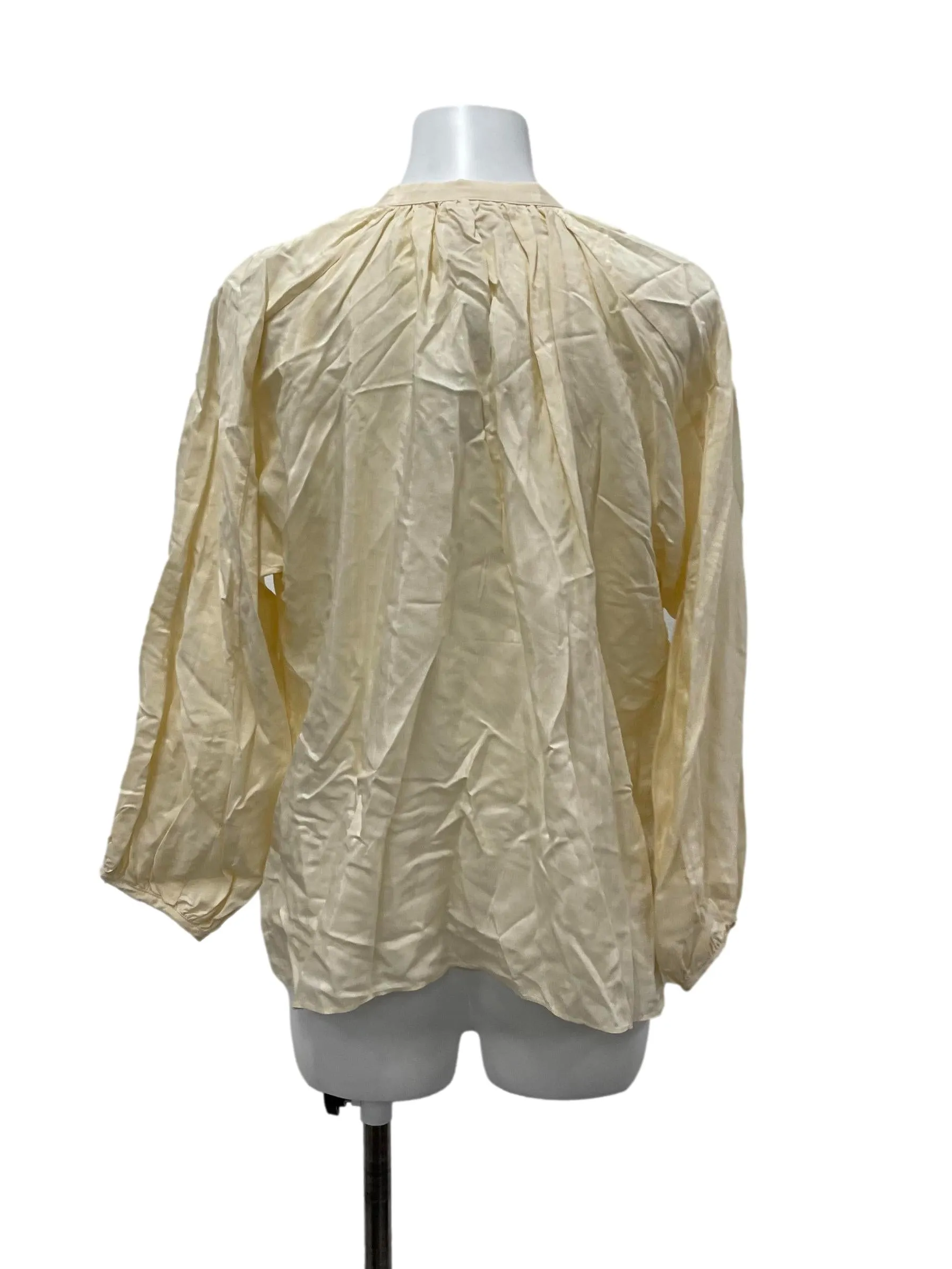 Beige Gathered Shirt OSN