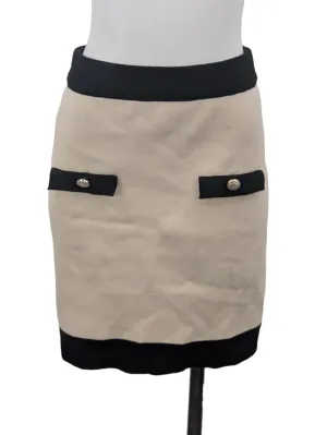 Beige With Black Trims Skirt