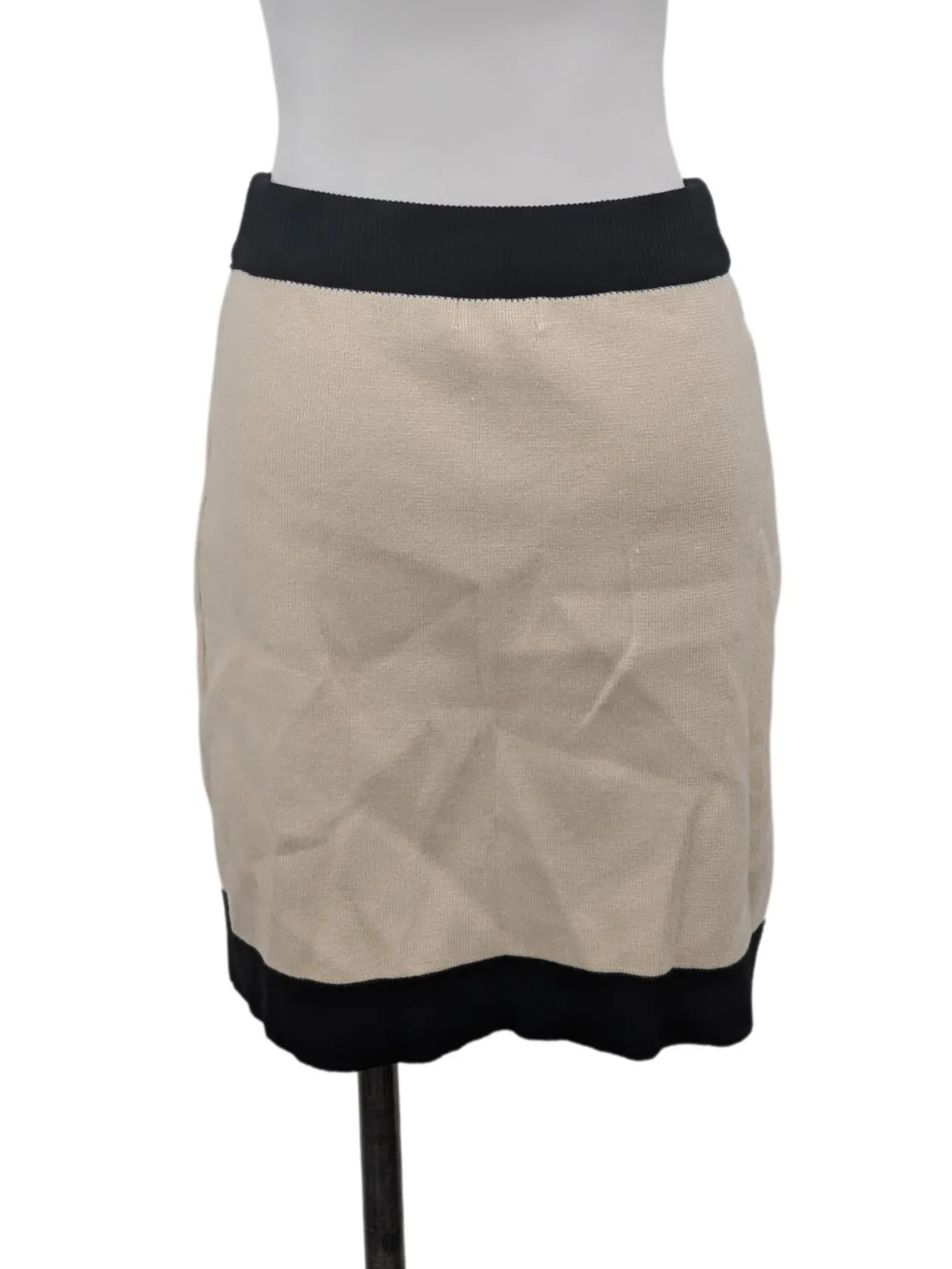 Beige With Black Trims Skirt