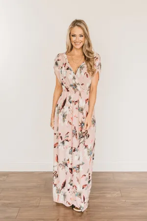 Best Of The Best Floral Maxi Dress- Dusty Pink