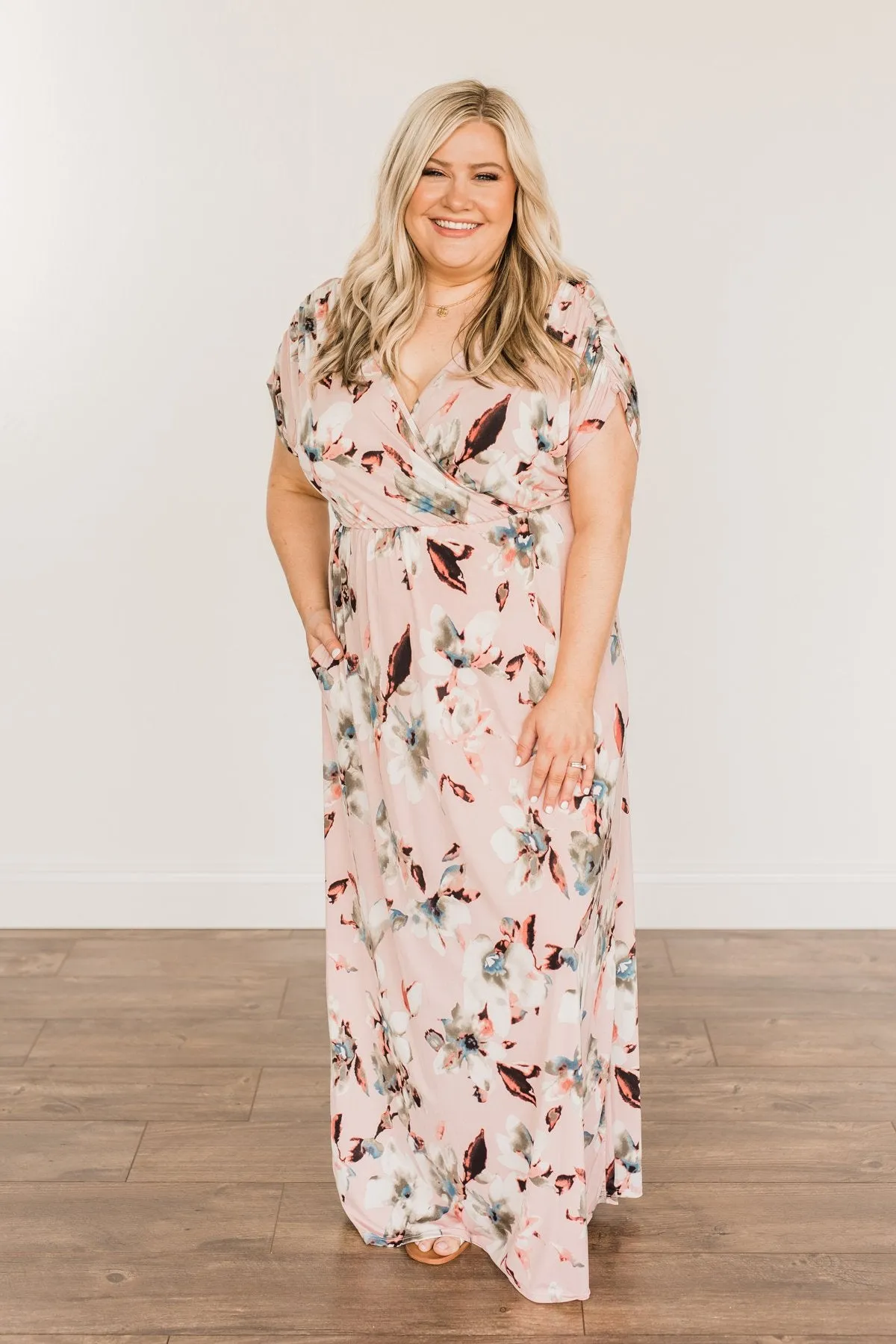 Best Of The Best Floral Maxi Dress- Dusty Pink
