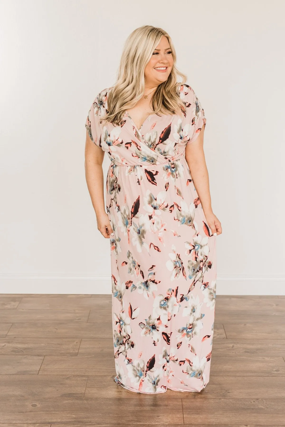 Best Of The Best Floral Maxi Dress- Dusty Pink