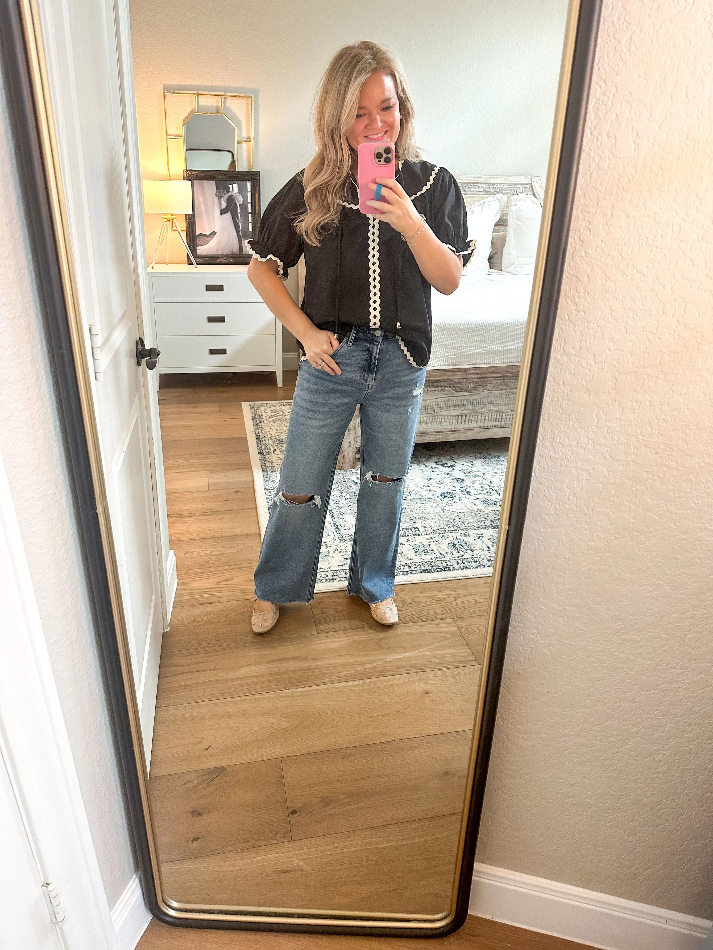 Black Ric Rac Blouse