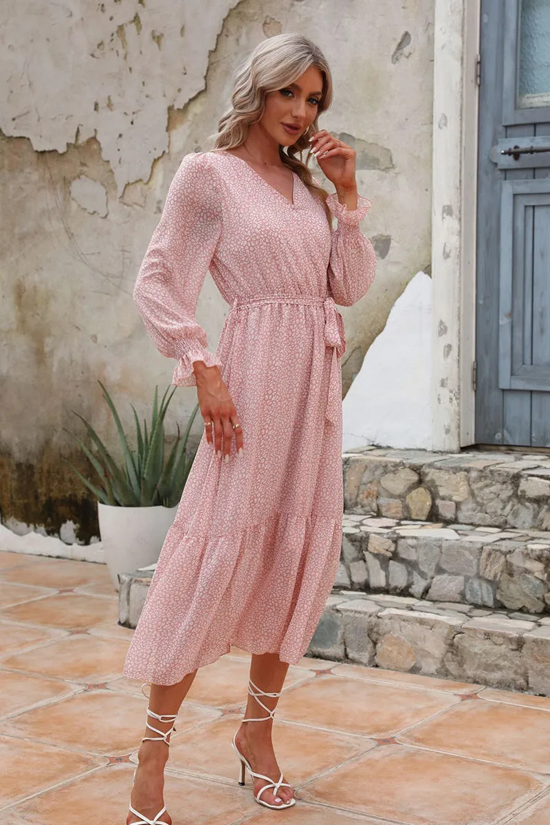 Bloom Wrap Midi Dress