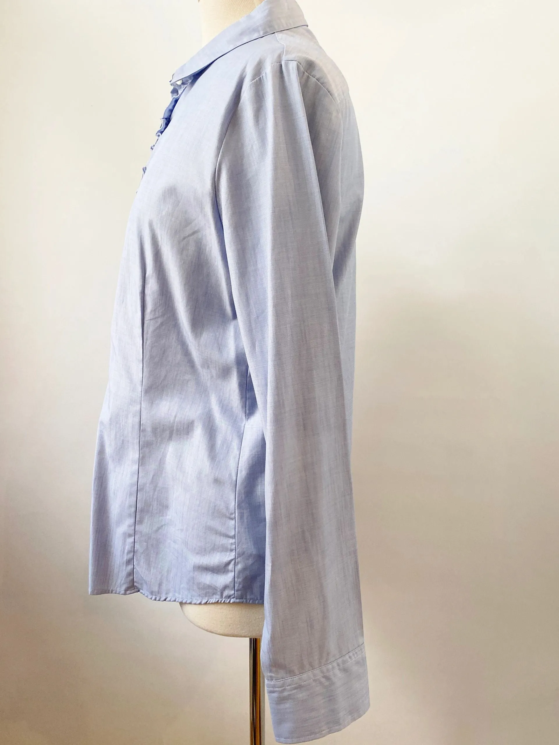 Bogner Blouse With Front Ruffle Size 12