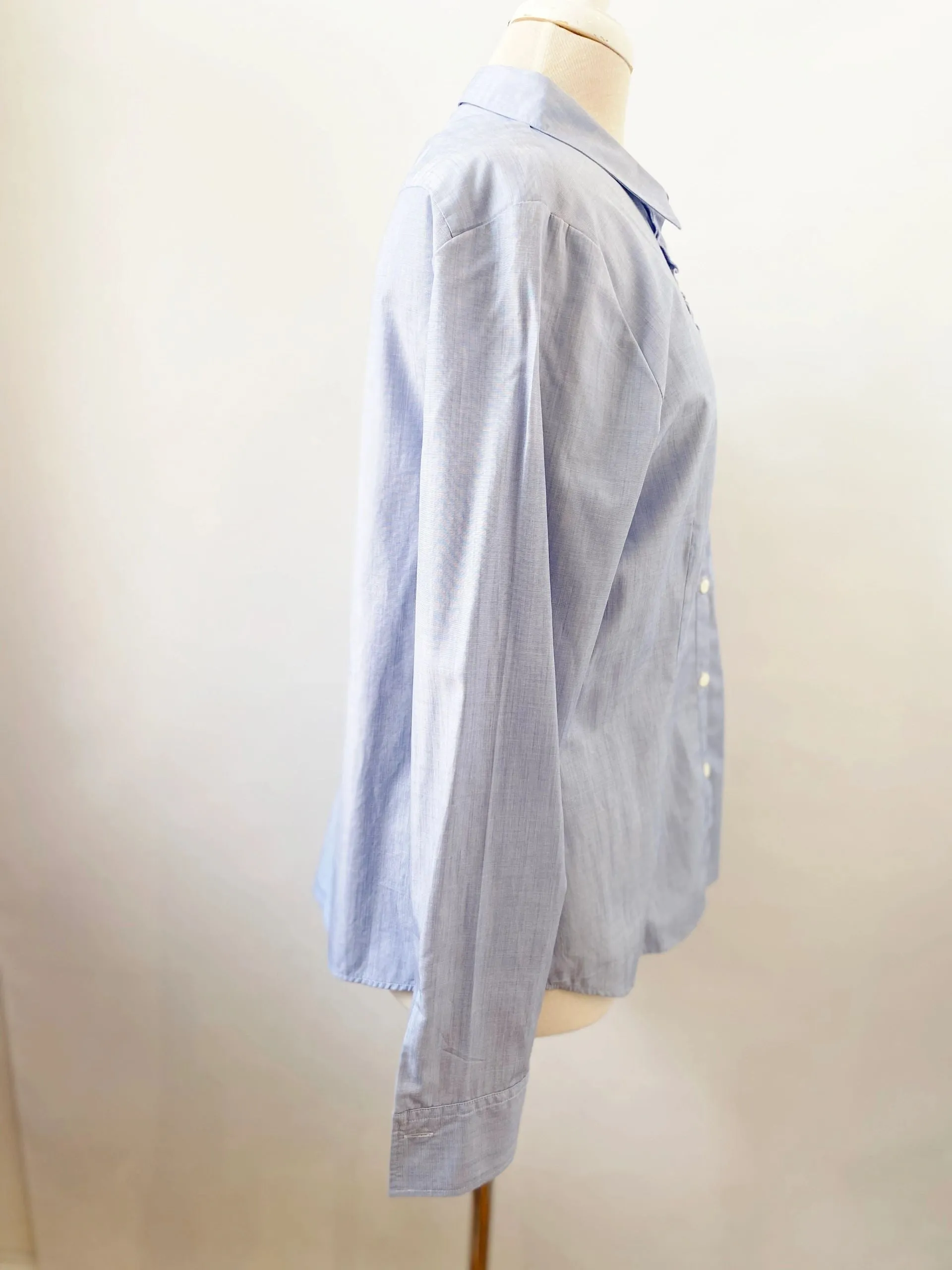 Bogner Blouse With Front Ruffle Size 12