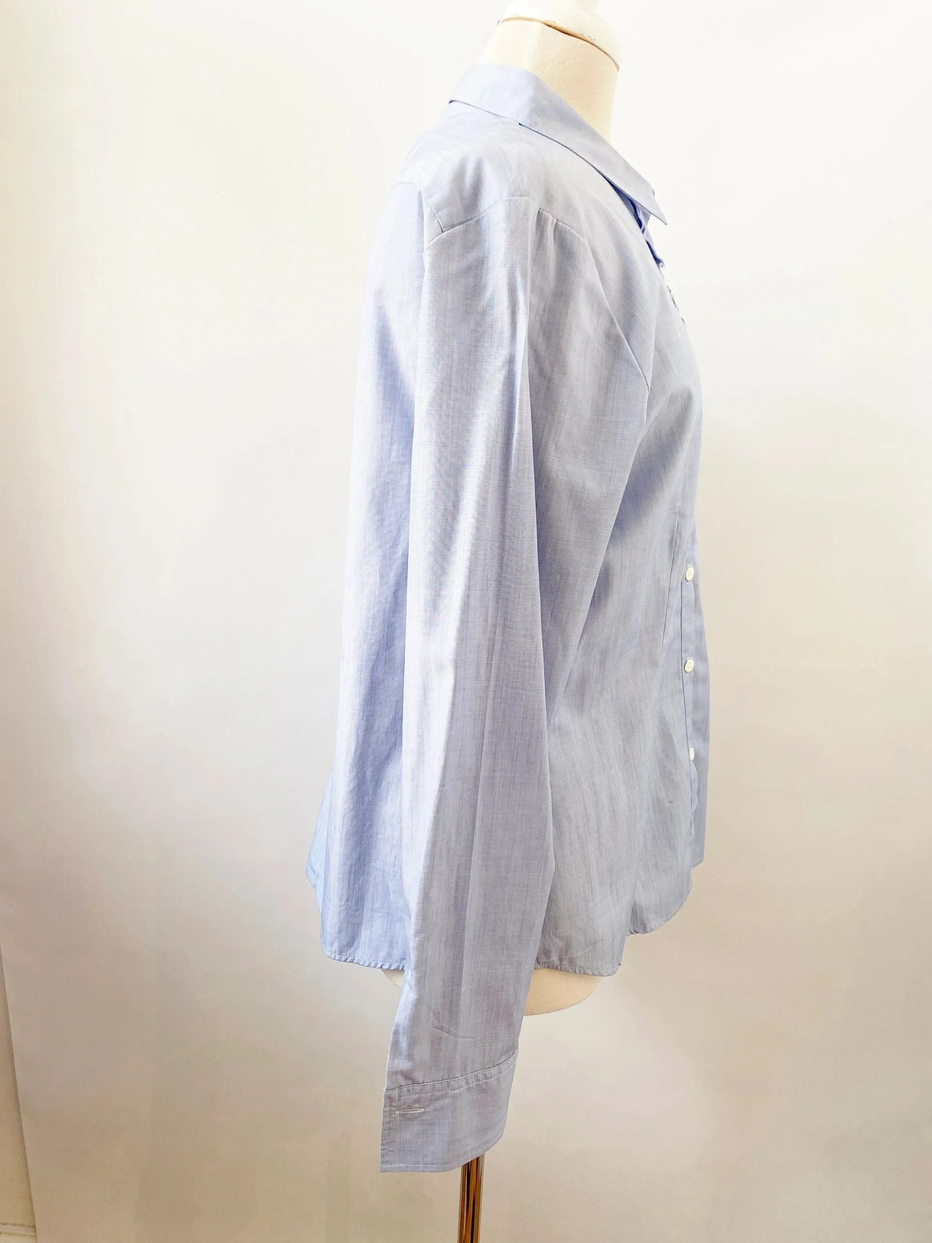 Bogner Blouse With Front Ruffle Size 12