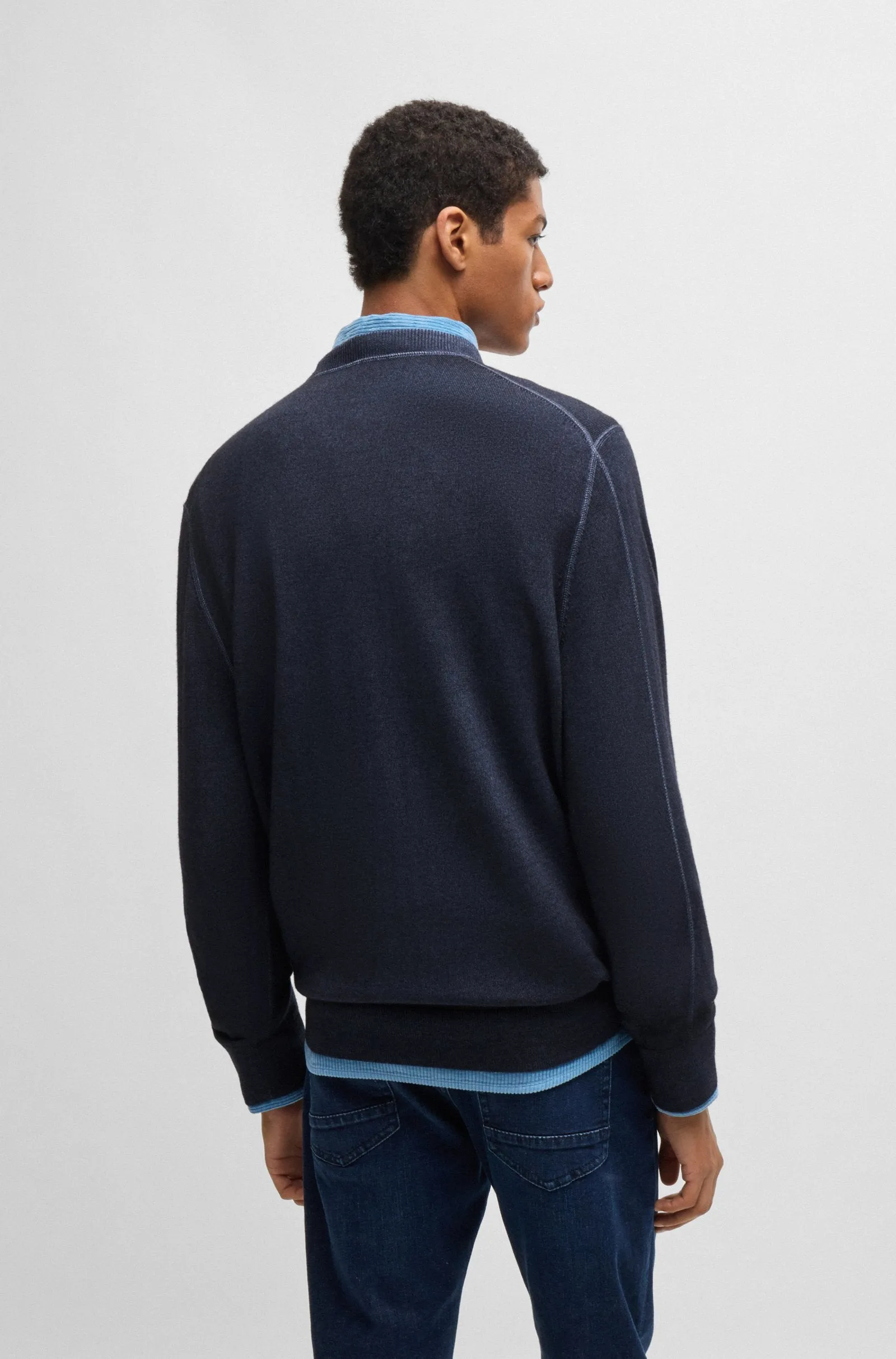BOSS Sweaters Regular Fit in Wool - ASTEFANO 10265715 01-50527334