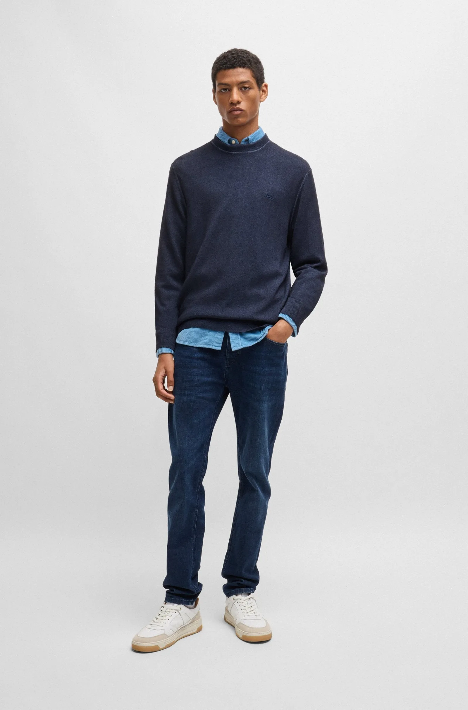 BOSS Sweaters Regular Fit in Wool - ASTEFANO 10265715 01-50527334