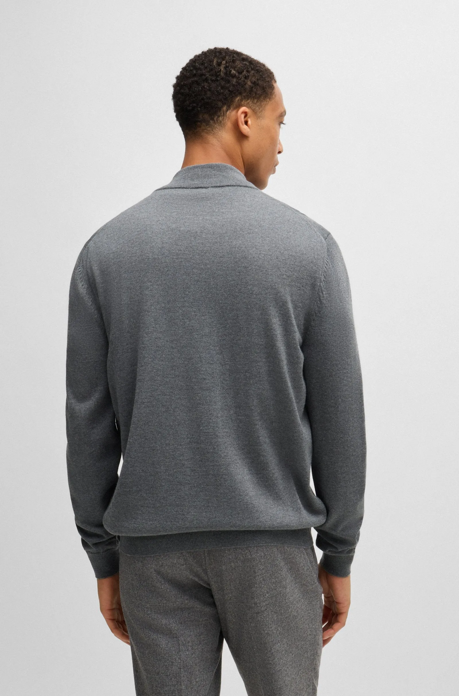 BOSS Sweaters Regular Fit in Wool - BALONSO-L 10243951 01-50476347