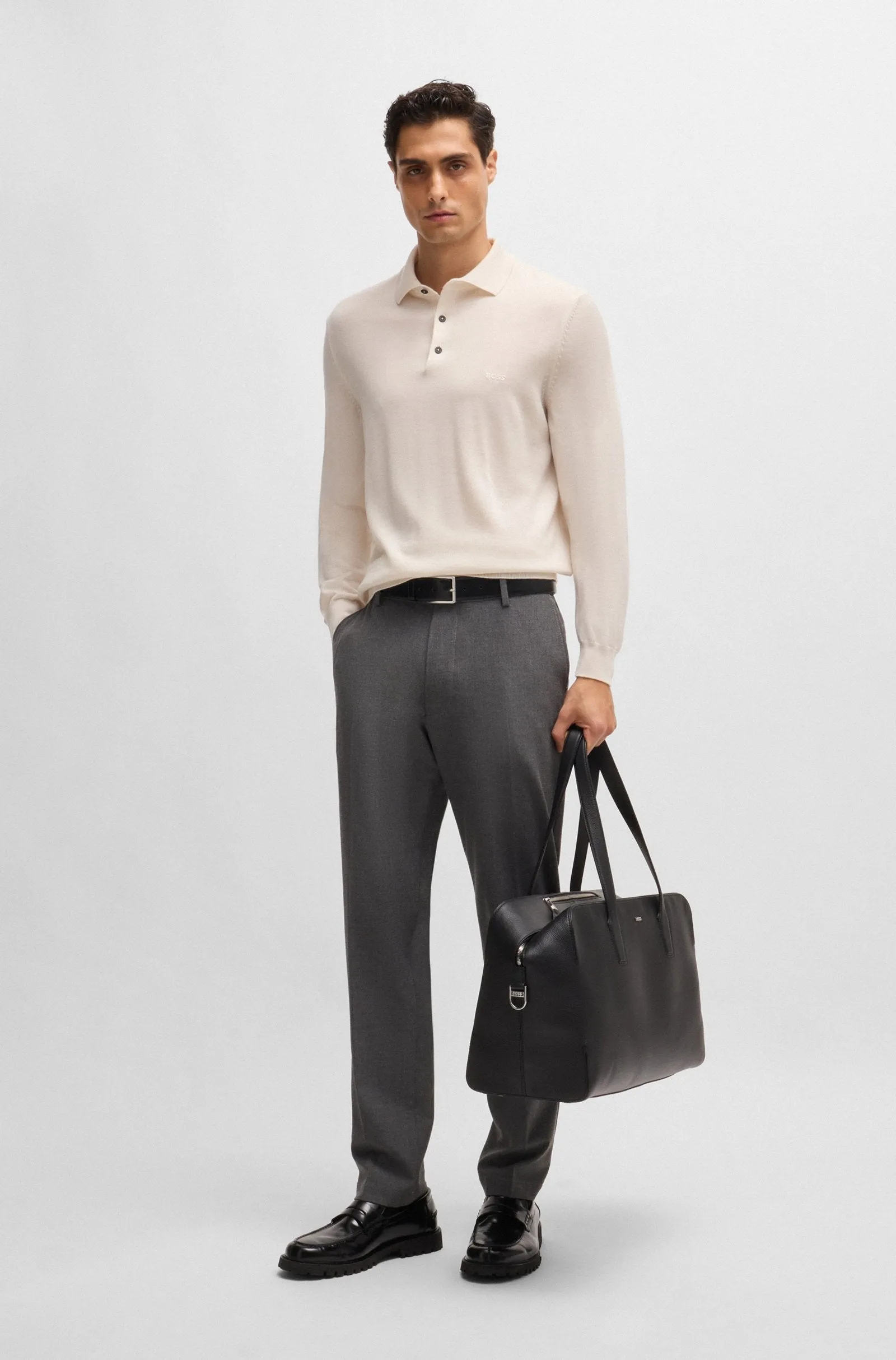 BOSS Sweaters Regular Fit in Wool - BONO-L 10243945 01-50476357