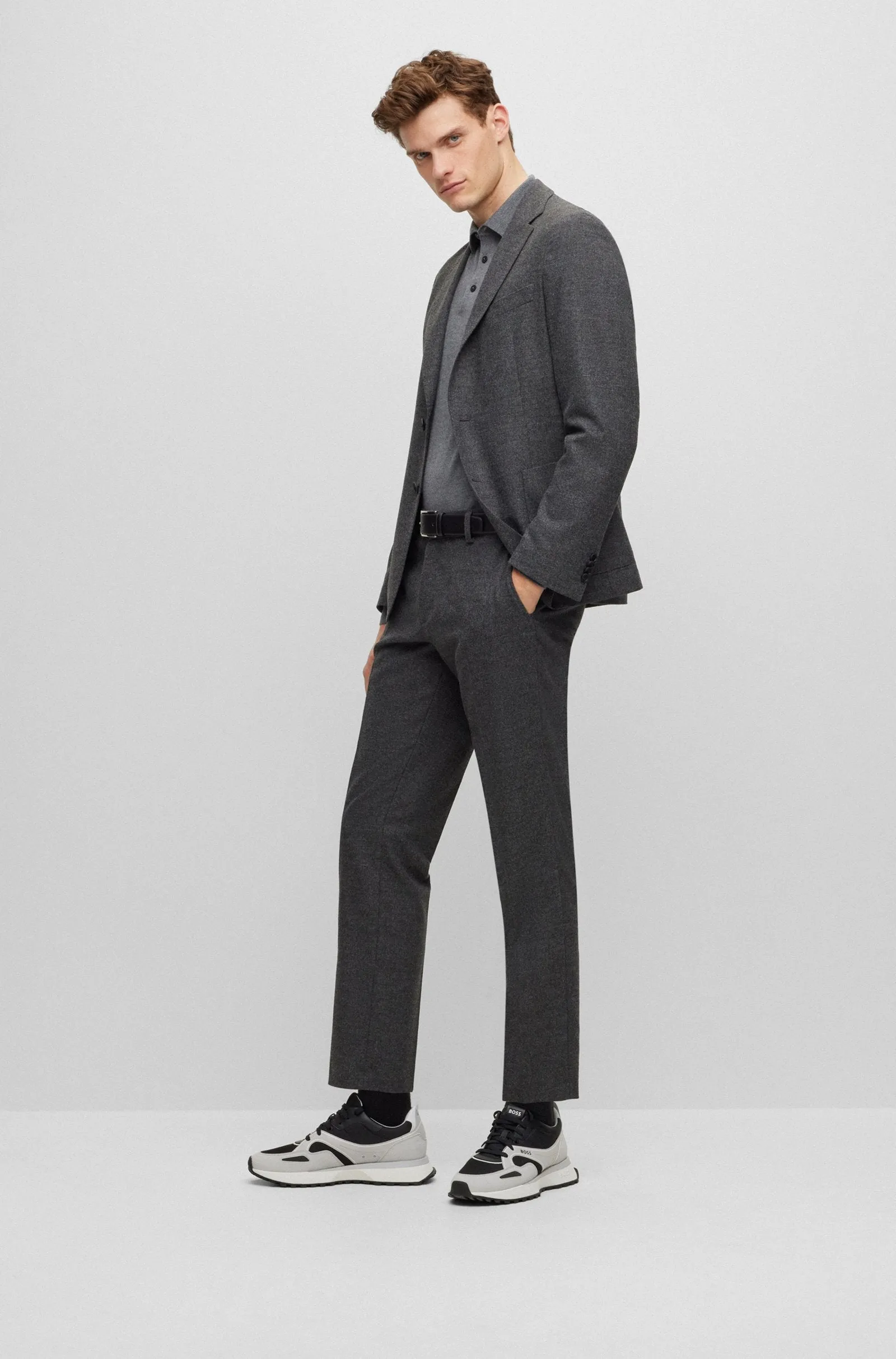 BOSS Sweaters Regular Fit in Wool - BONO-L 10243945 01-50476357