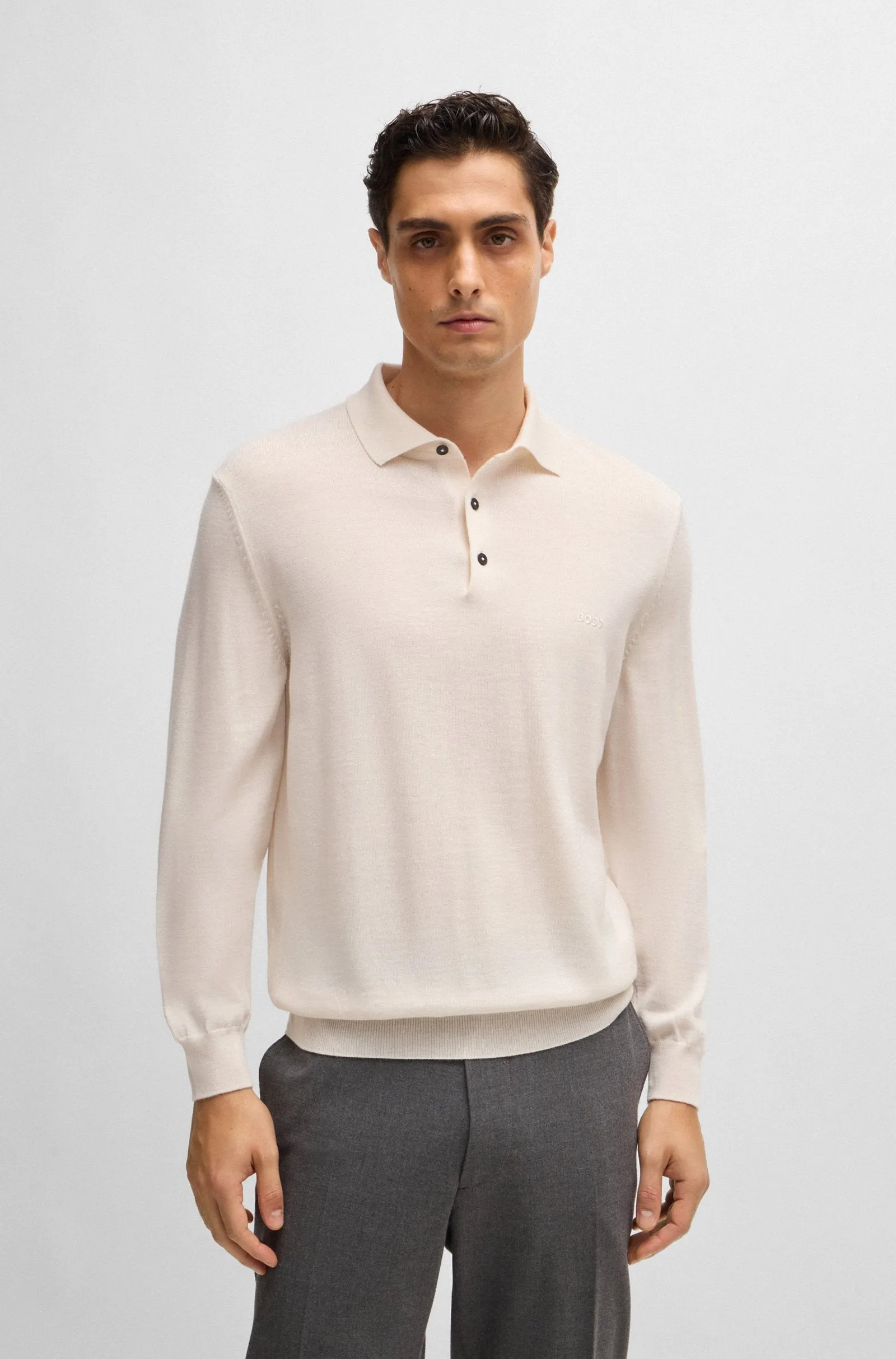BOSS Sweaters Regular Fit in Wool - BONO-L 10243945 01-50476357