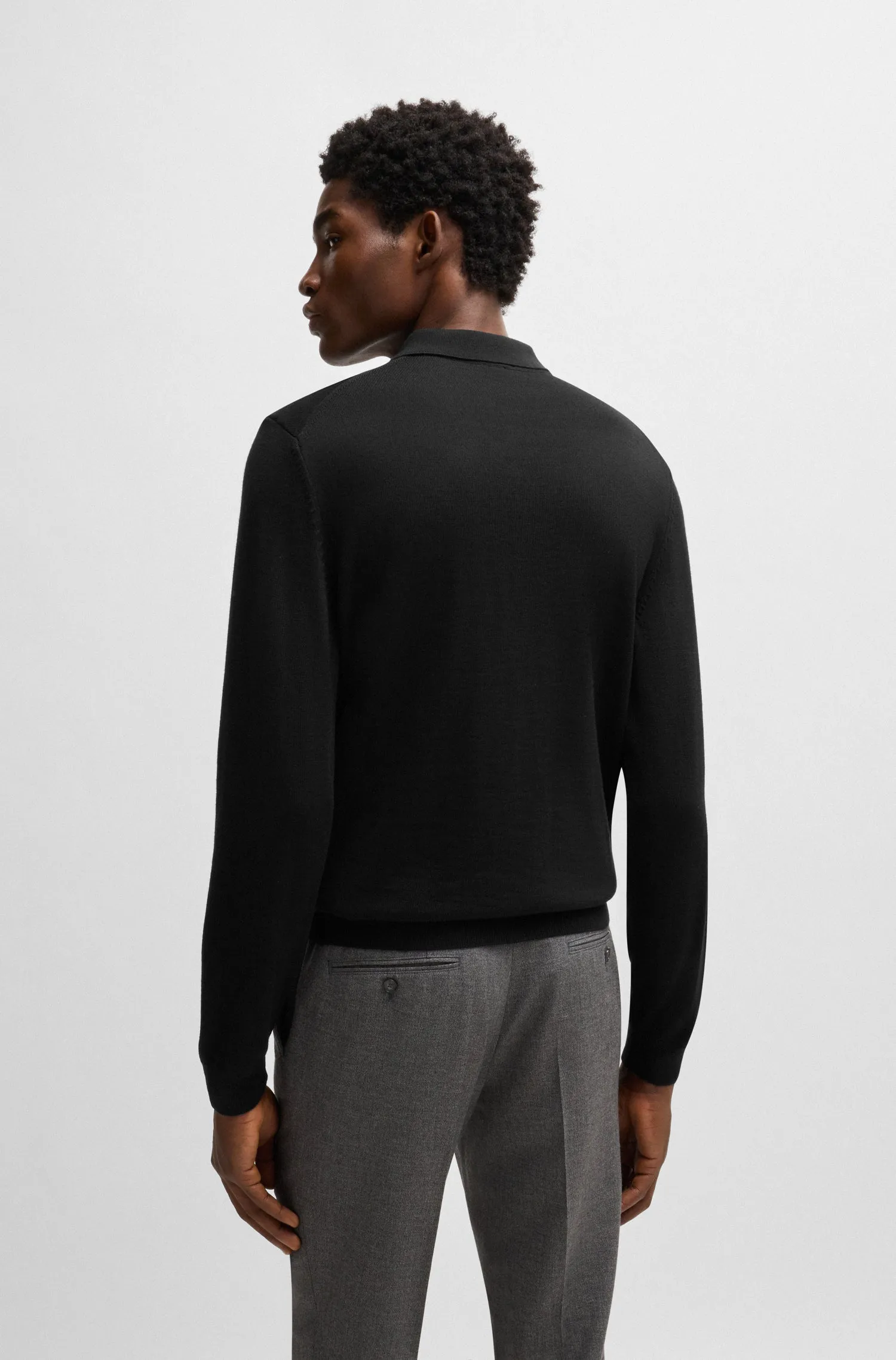 BOSS Sweaters Regular Fit in Wool - BONO-L 10243945 01-50476357
