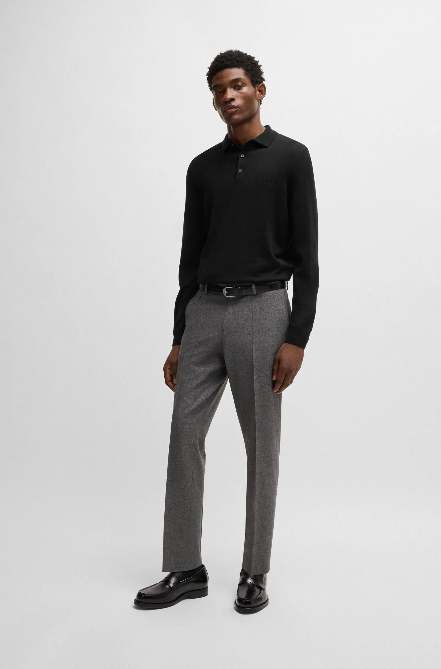 BOSS Sweaters Regular Fit in Wool - BONO-L 10243945 01-50476357