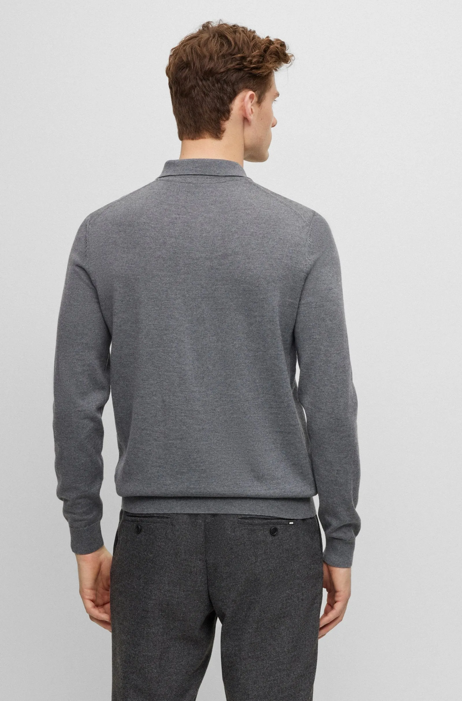 BOSS Sweaters Regular Fit in Wool - BONO-L 10243945 01-50476357
