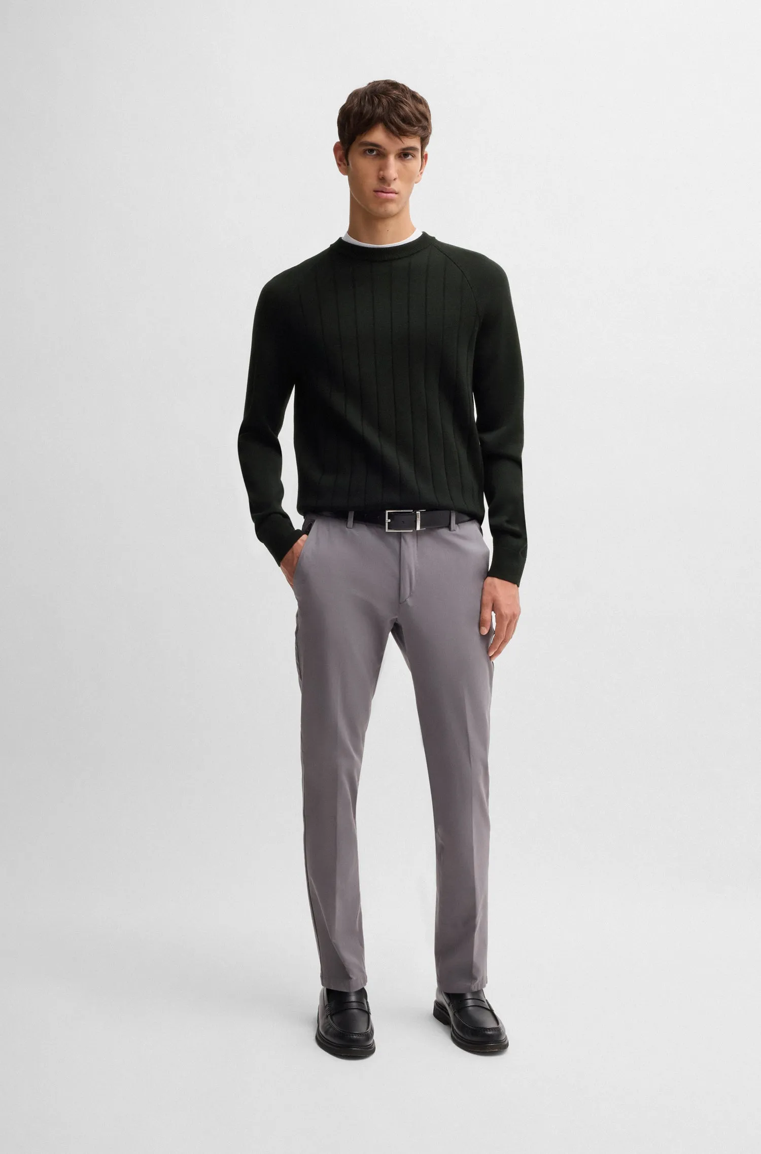 BOSS Sweaters Regular Fit in Wool Mix - H-BELUGO 10267171 01-50531162