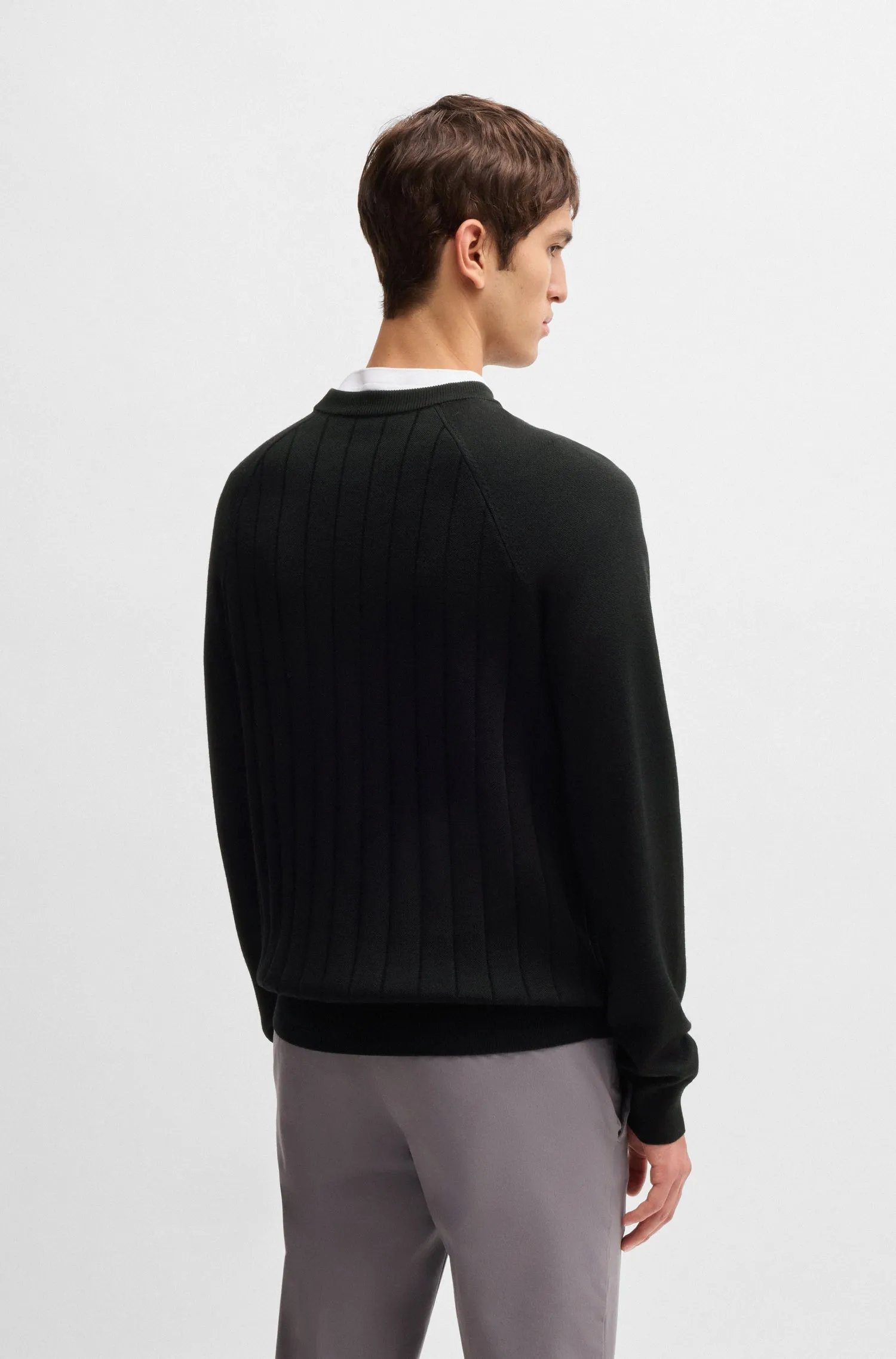 BOSS Sweaters Regular Fit in Wool Mix - H-BELUGO 10267171 01-50531162