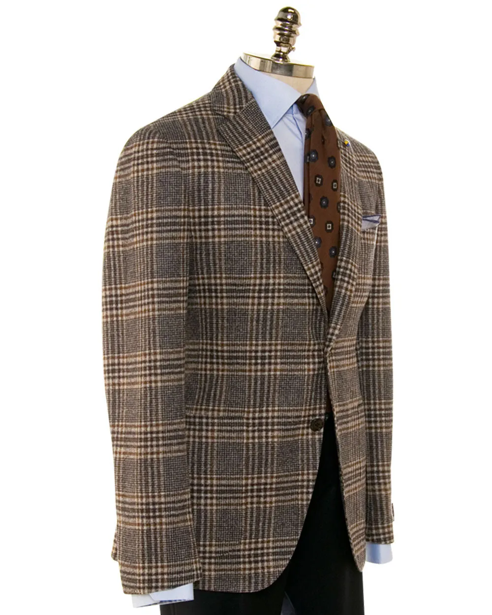Brown and Navy Deconstructed Sportcoat