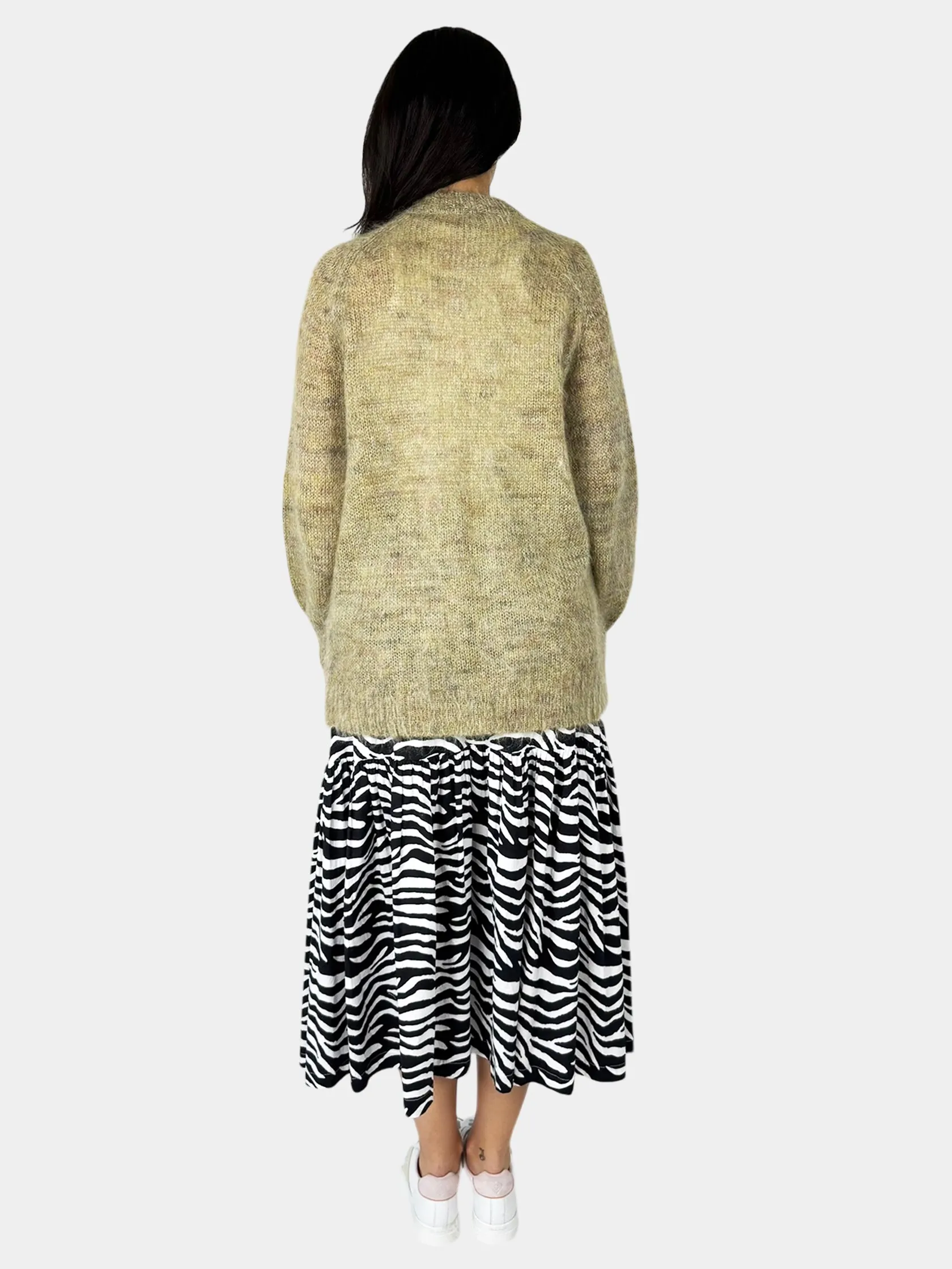 Brushed Mohair Cardigan