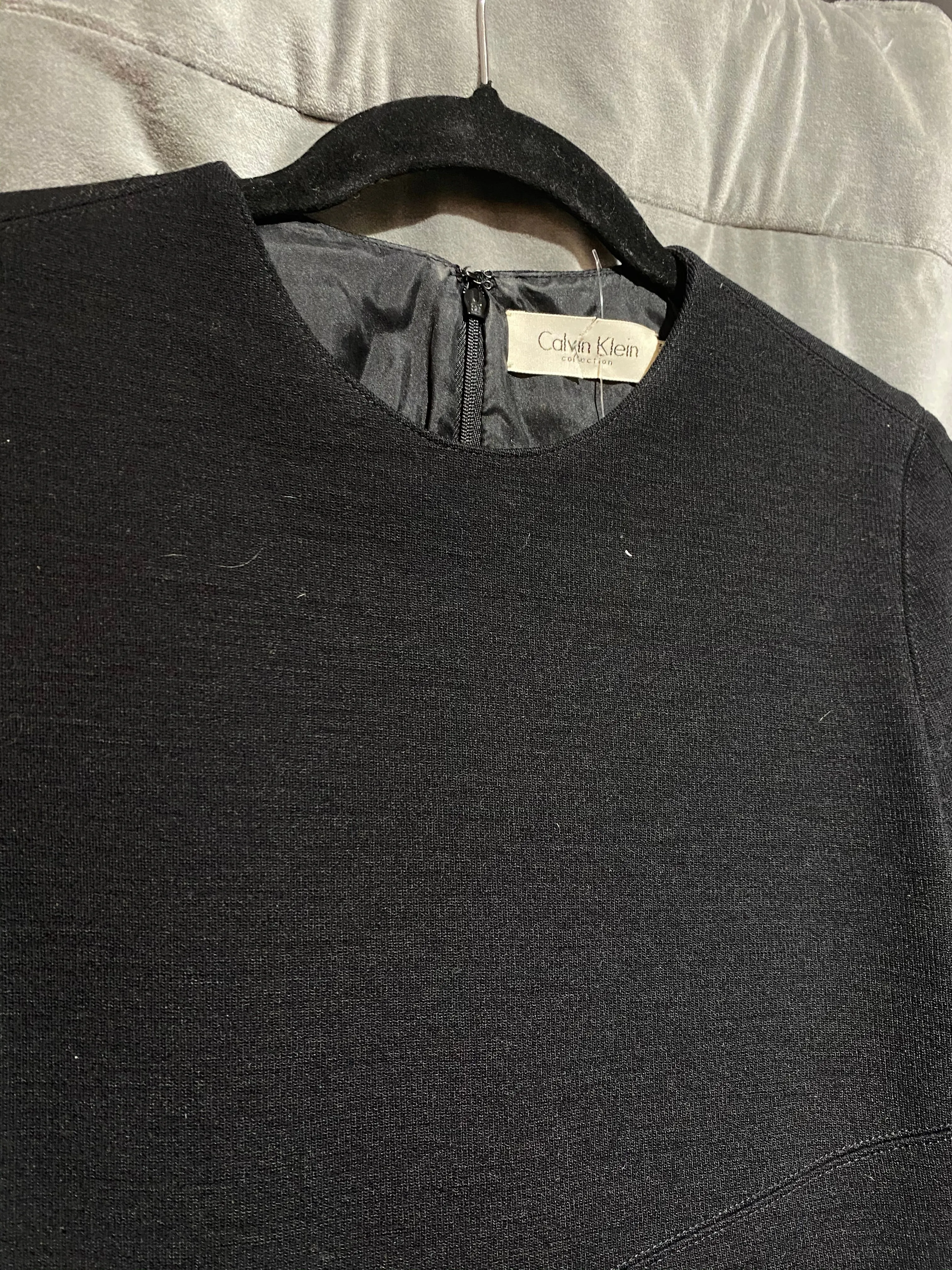 Calvin Klein Collection Love Sleeve Round Neck Dress