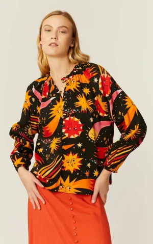 Camisa Cosmos Cuello Mao