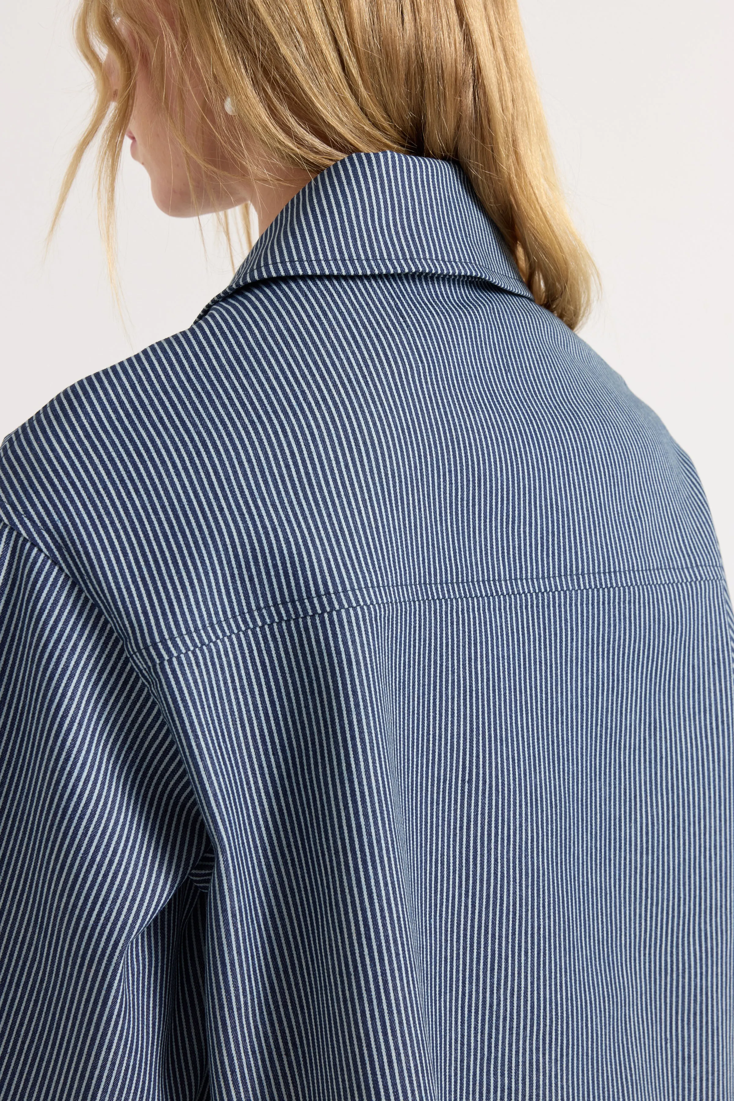 Carbon Crop Jacket - Hickory Stripe